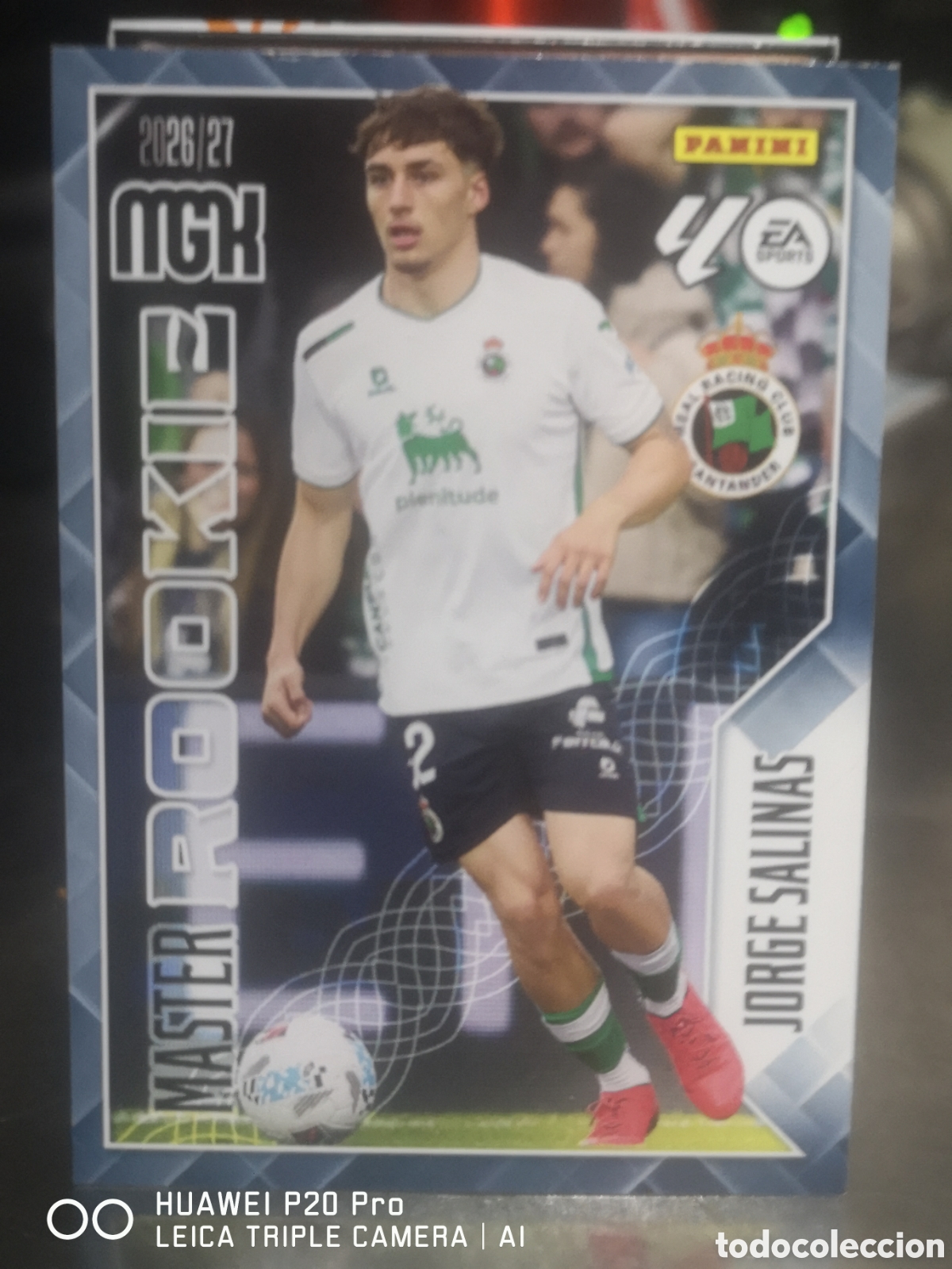 Cromos de f&uacute;tbol: MEGACRACKS 2026 27 MASTER ROOKIE 414 JORGE SALINAS RACING SANTANDER 2026 2027