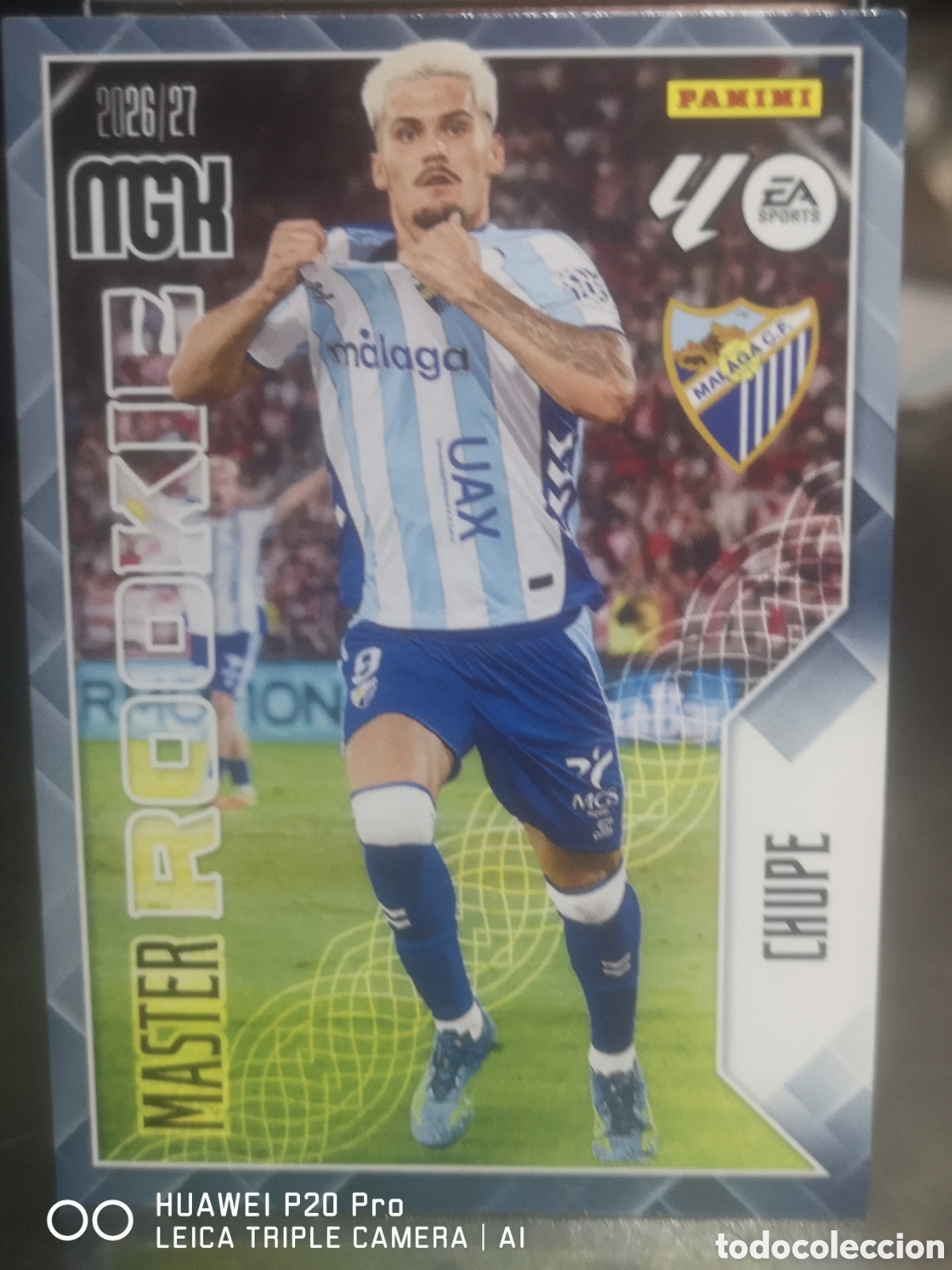 Cromos de f&uacute;tbol: MEGACRACKS 2026 27 MASTER ROOKIE 409 CHUPE MALAGA 2026 2027