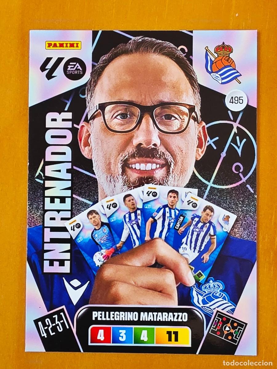 Cromos de f&uacute;tbol: 495 Pellegrino Matarazzo, Real Sociedad, Entrenador, Panini Adrenalyn XL Liga 2025 2026 25 26