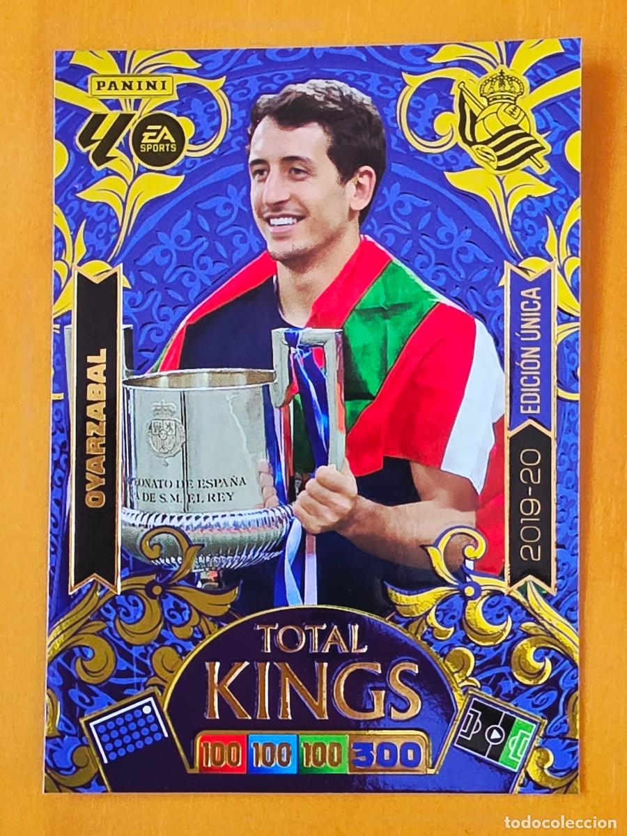 Cromos de f&uacute;tbol: 2019-20 Mikel Oyarzabal Real Sociedad, Total Kings Edici&oacute;n &Uacute;nica, Panini Adrenalyn Liga 2025 2026