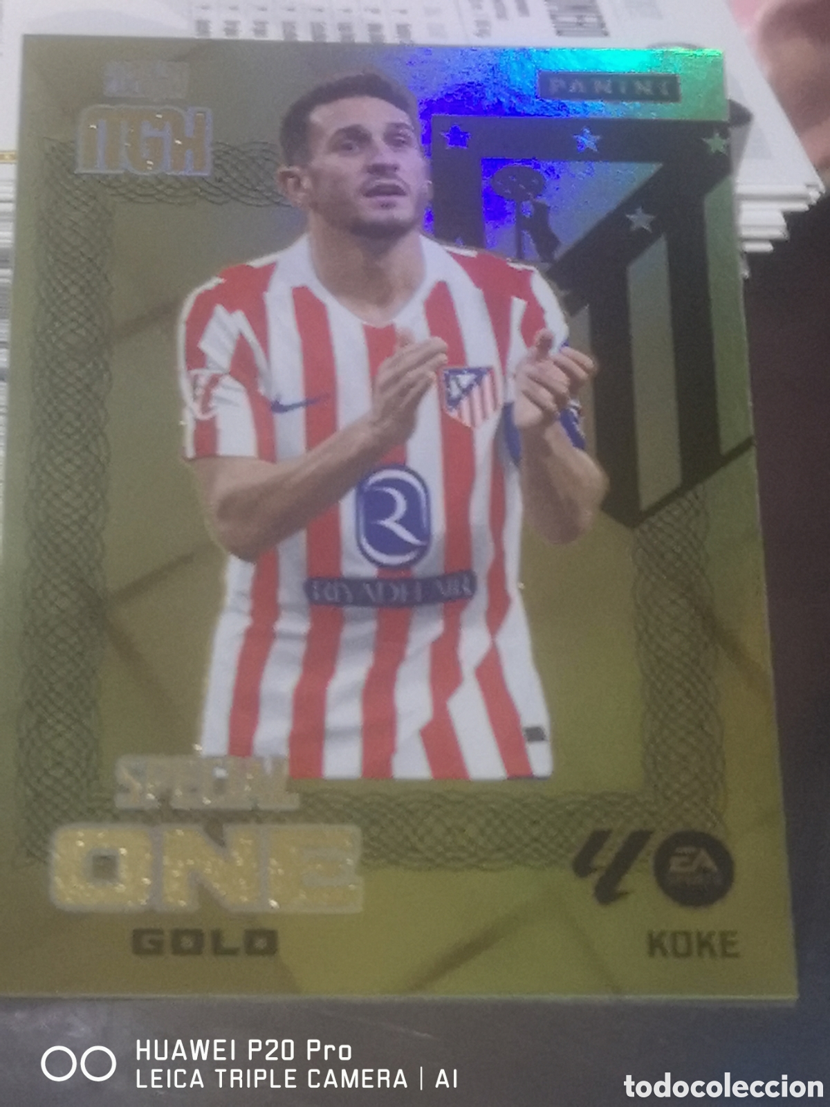 Cromos de f&uacute;tbol: KOKE SPECIAL ONE GOLD MEGACRACKS 2026 2027 26 27 ATLETICO DE MADRID
