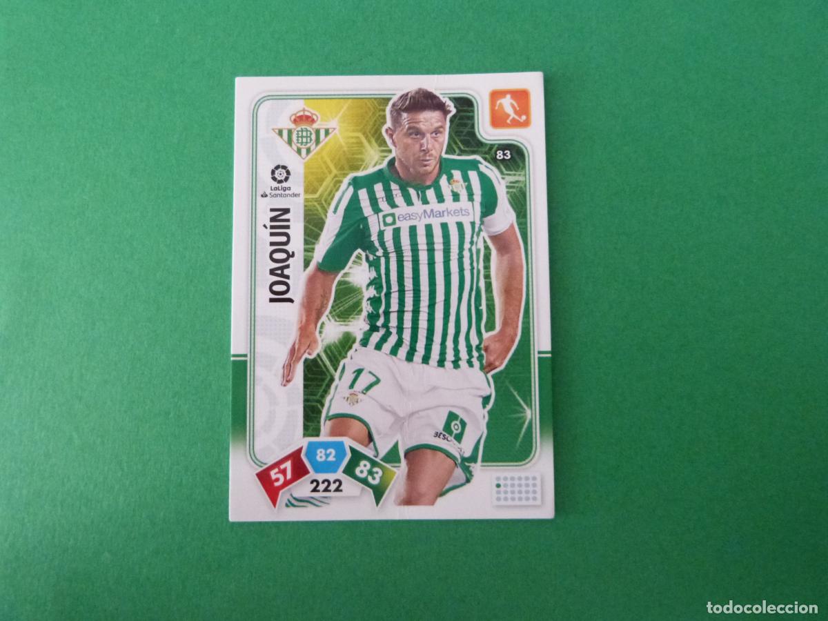 Cromos de f&uacute;tbol: TRADING CARD FUTBOL JOAQUIN REAL BETIS BALOMPIE N&ordm; 83 LIGA ADRENALYN XL 2019-2020/19-20 PANINI