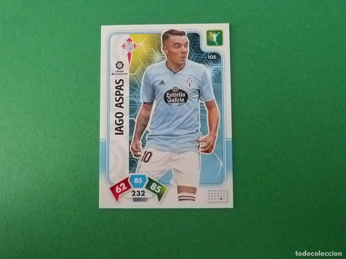 Cromos de f&uacute;tbol: TRADING CARD FUTBOL IAGO ASPAS CELTA DE VIGO N&ordm; 105 LIGA ADRENALYN XL 2019-2020/19-20 PANINI