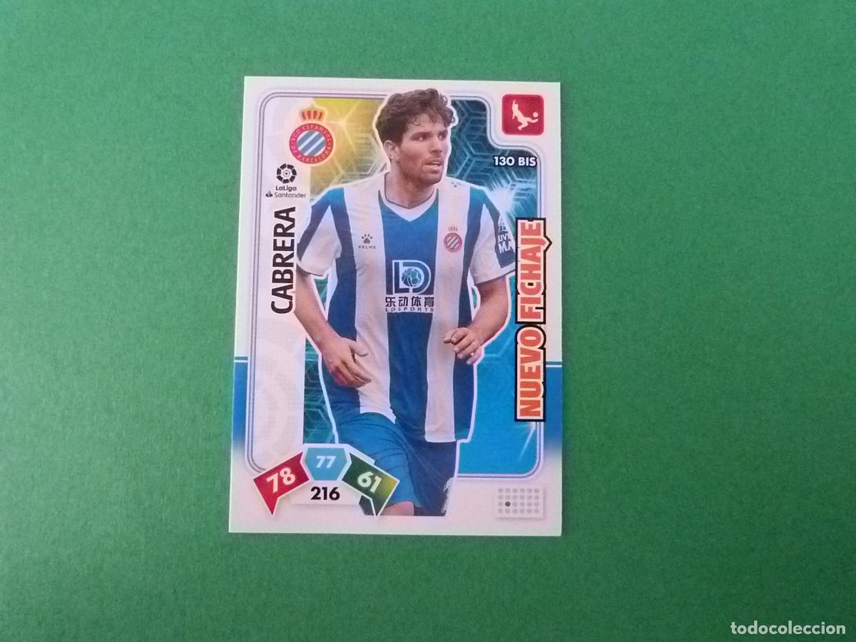 Cromos de f&uacute;tbol: TRADING CARD FUTBOL CABRERA R.C.D. ESPA&Ntilde;OL-ESPANYOL N&ordm; 130 LIGA ADRENALYN XL 2019-2020/19-20 PANINI