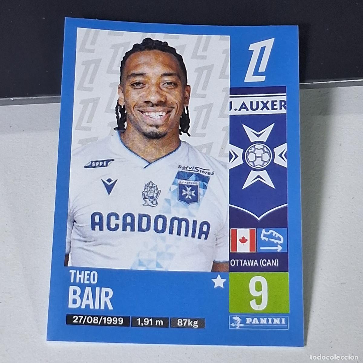 Cromos de f&uacute;tbol: B42 63 THEO BAIR AUXERRE CROMO PANINI LIGUE 1 FOOT 24-25 LIGA FRANCIA 2024-2025