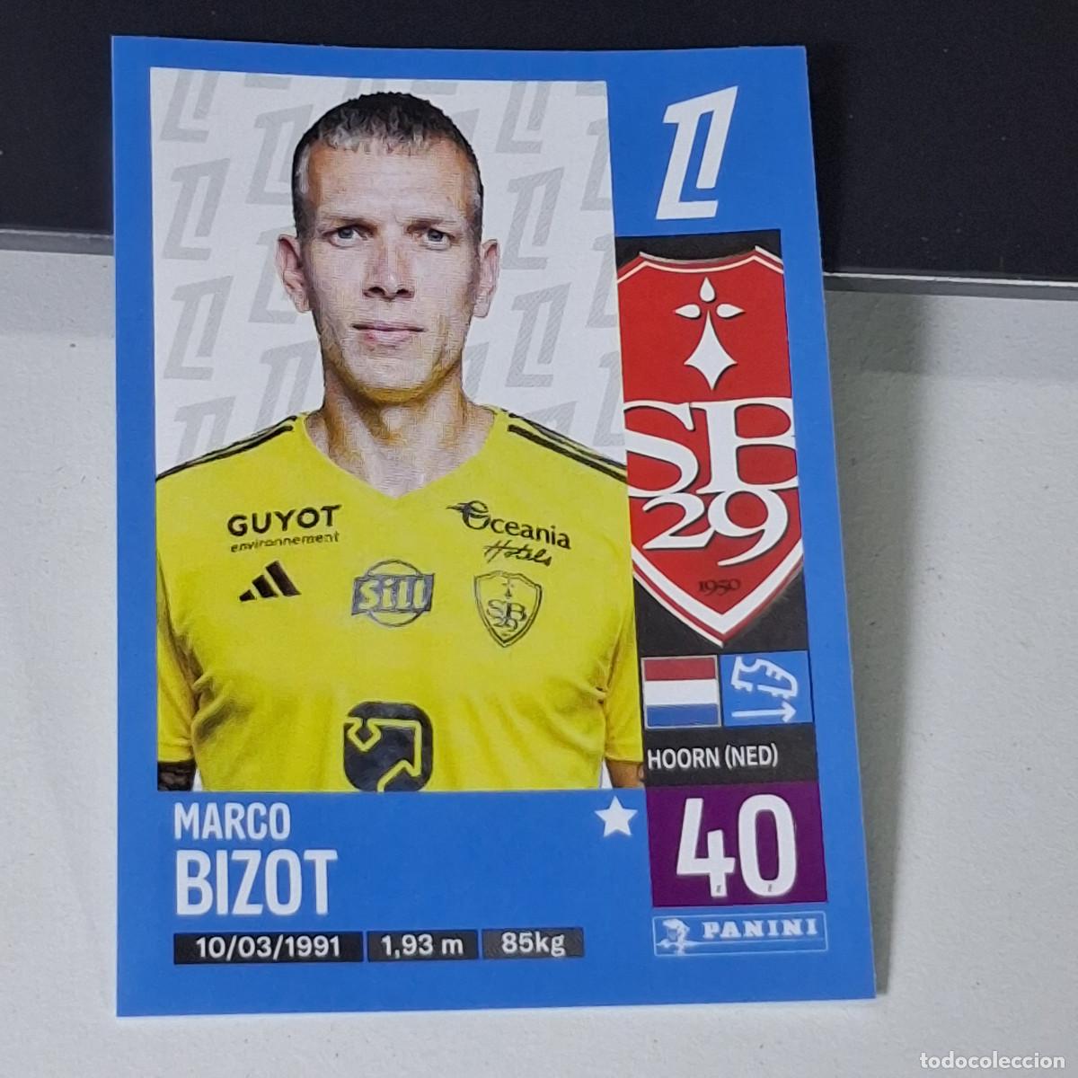 Cromos de f&uacute;tbol: B42 68 MARCO BIZOT STADE BRESTOIS CROMO PANINI LIGUE 1 FOOT 24-25 LIGA FRANCIA 2024-2025