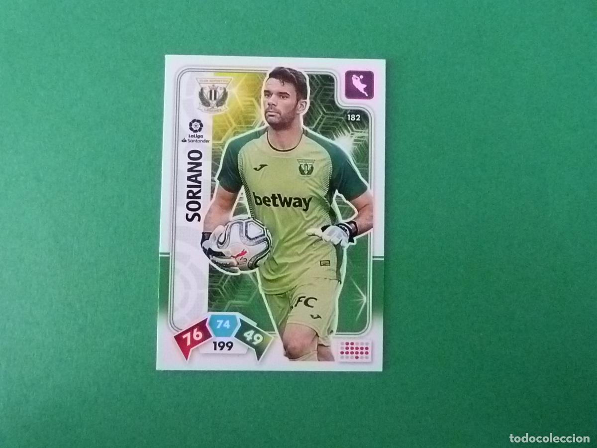 Cromos de f&uacute;tbol: TRADING CARD FUTBOL SORIANO C.D. LEGANES N&ordm; 182 LIGA ADRENALYN XL 2019-2020/19-20 PANINI