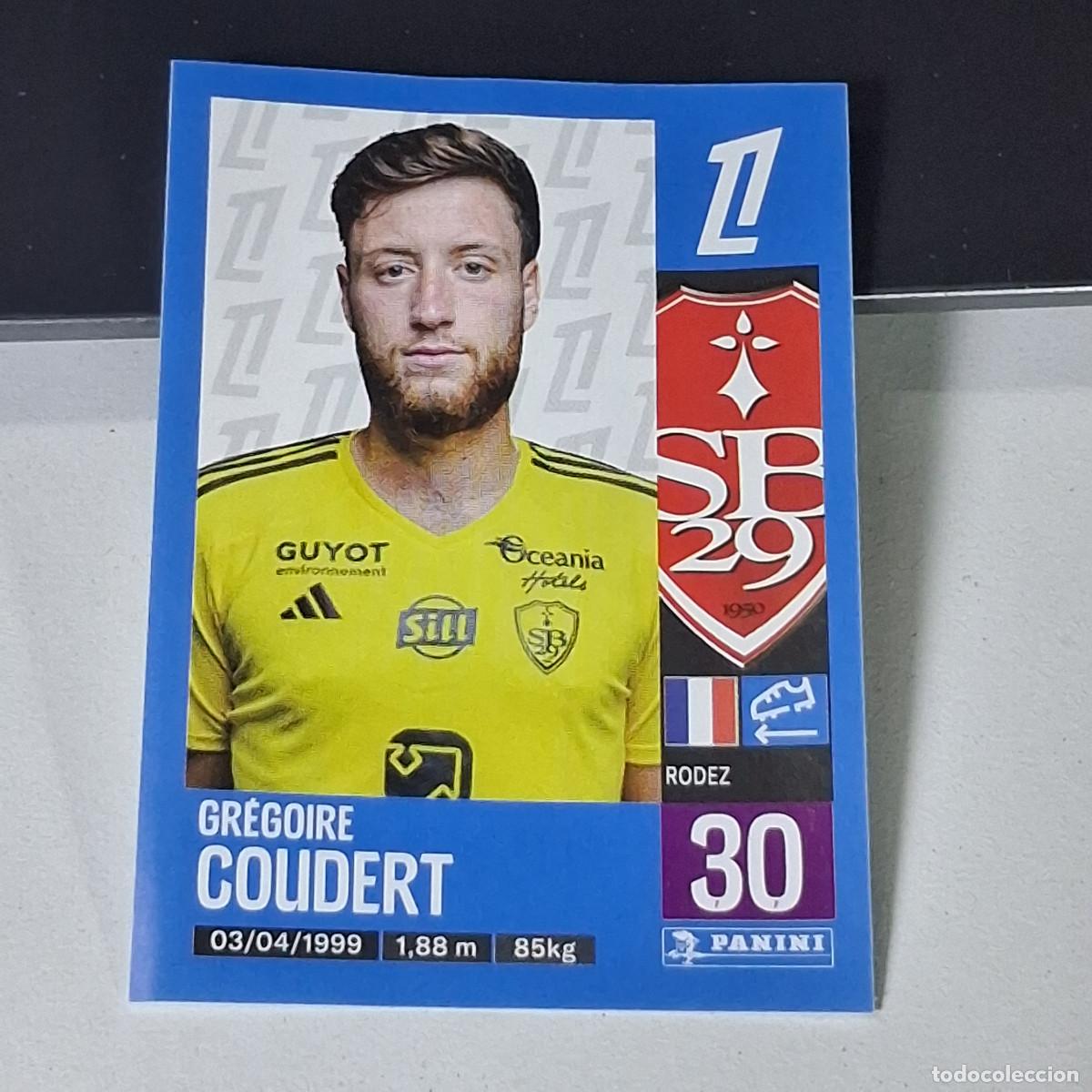 Cromos de f&uacute;tbol: B42 69 GREGOIRE COUDERT STADE BRESTOIS CROMO PANINI LIGUE 1 FOOT 24-25 LIGA FRANCIA 2024-2025