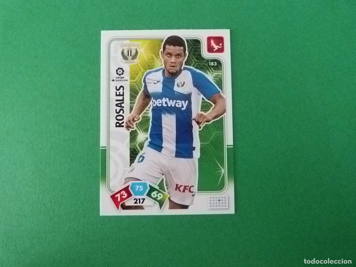 Cromos de f&uacute;tbol: TRADING CARD FUTBOL ROSALES C.D. LEGANES N&ordm; 183 LIGA ADRENALYN XL 2019-2020/19-20 PANINI