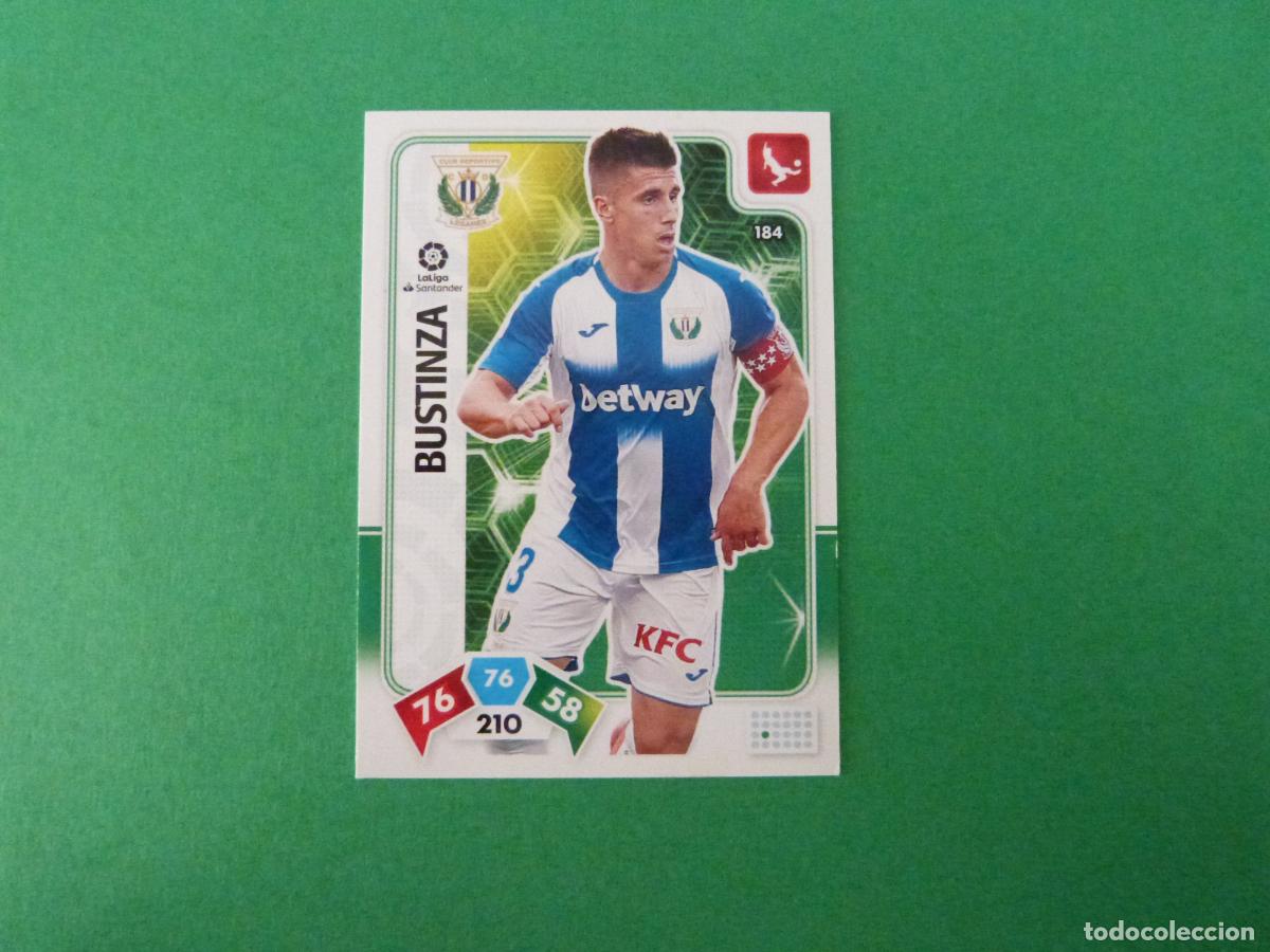 Cromos de f&uacute;tbol: TRADING CARD FUTBOL BUSTINZA C.D. LEGANES N&ordm; 184 LIGA ADRENALYN XL 2019-2020/19-20 PANINI