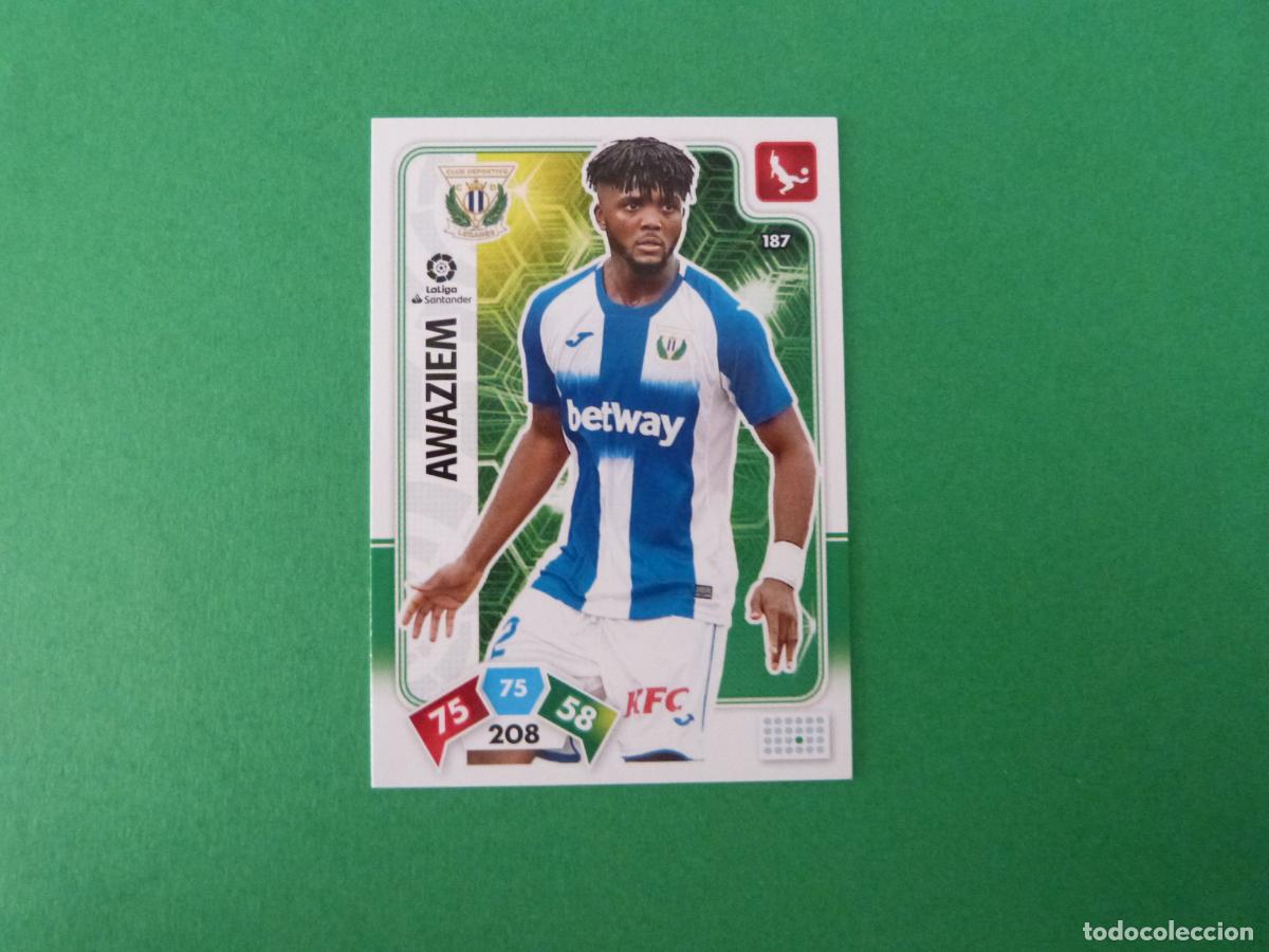 Fu&szlig;ball-Sticker: TRADING CARD FUTBOL AWAZIEM C.D. LEGANES N&ordm; 187 LIGA ADRENALYN XL 2019-2020/19-20 PANINI