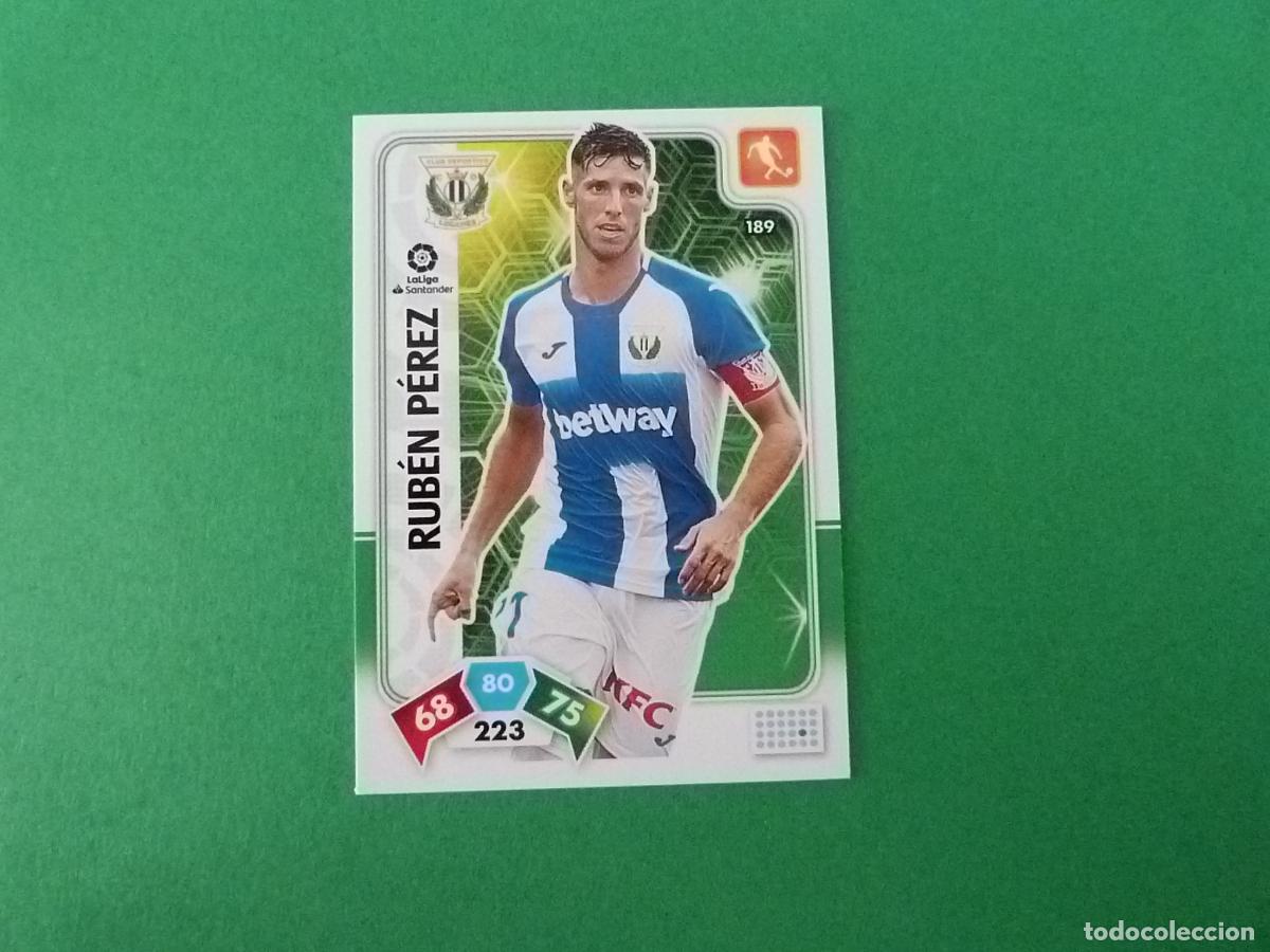 Fu&szlig;ball-Sticker: TRADING CARD FUTBOL RUBEN PEREZ C.D. LEGANES N&ordm; 189 LIGA ADRENALYN XL 2019-2020/19-20 PANINI