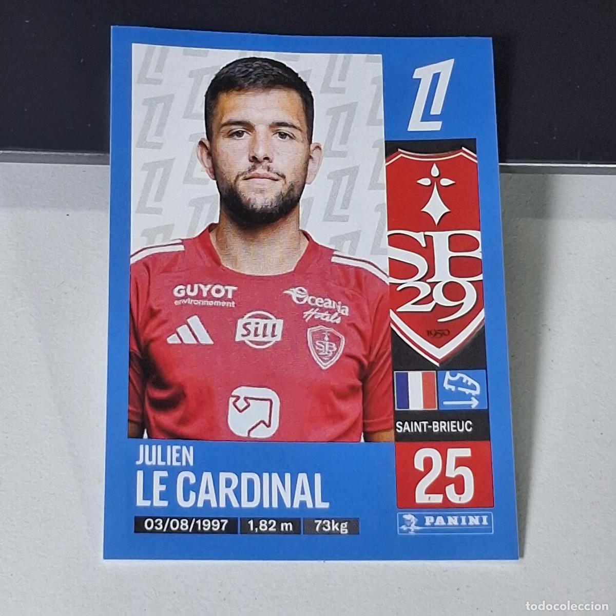 Football Stickers: B42 76 JULIEN LE CARDINAL STADE BRESTOIS CROMO PANINI LIGUE 1 FOOT 24-25 LIGA FRANCIA 2024-2025