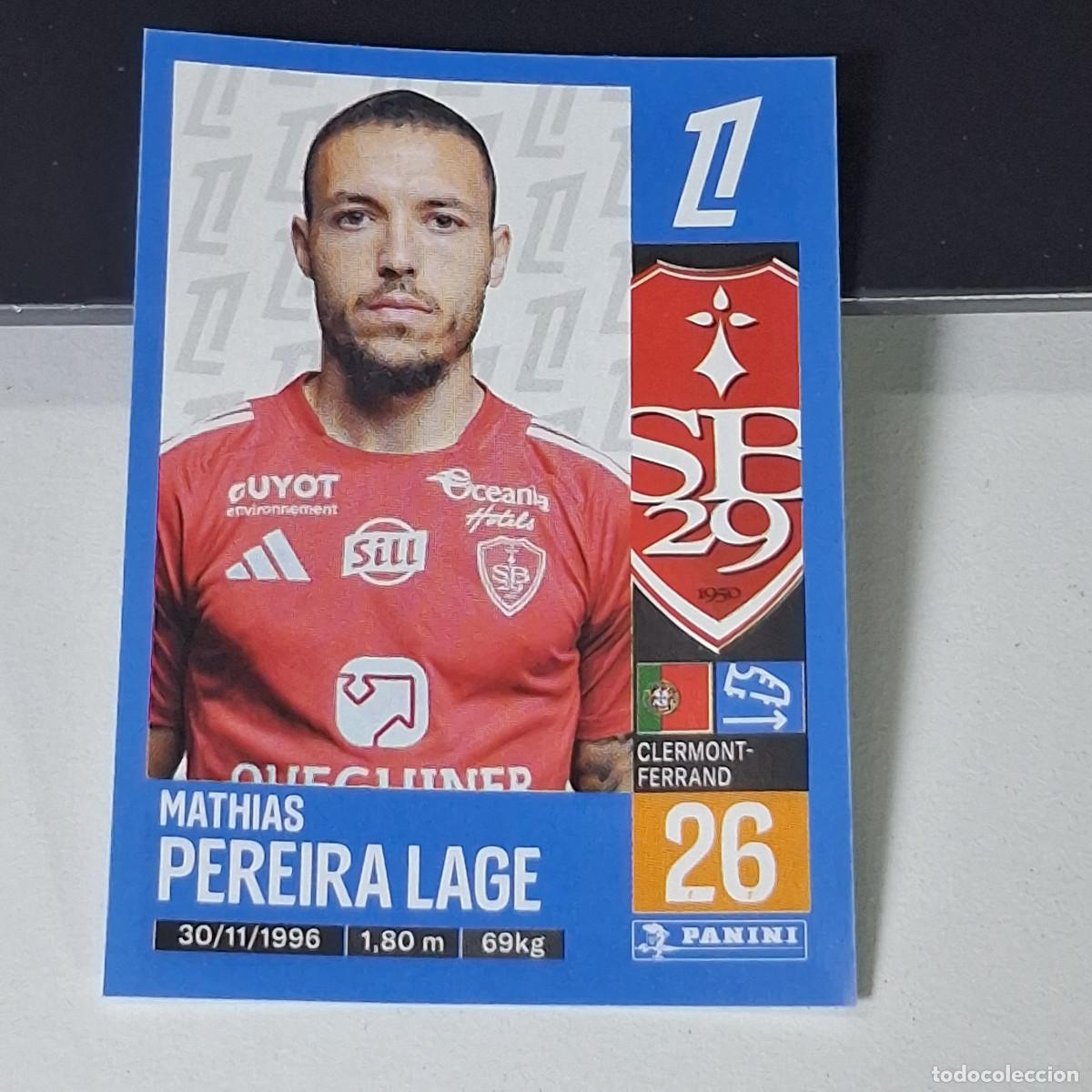 Fu&szlig;ball-Sticker: B42 85 MATHIAS PEREIRA LAGE STADE BRESTOIS CROMO PANINI LIGUE 1 FOOT 24-25 LIGA FRANCIA 2024-2025