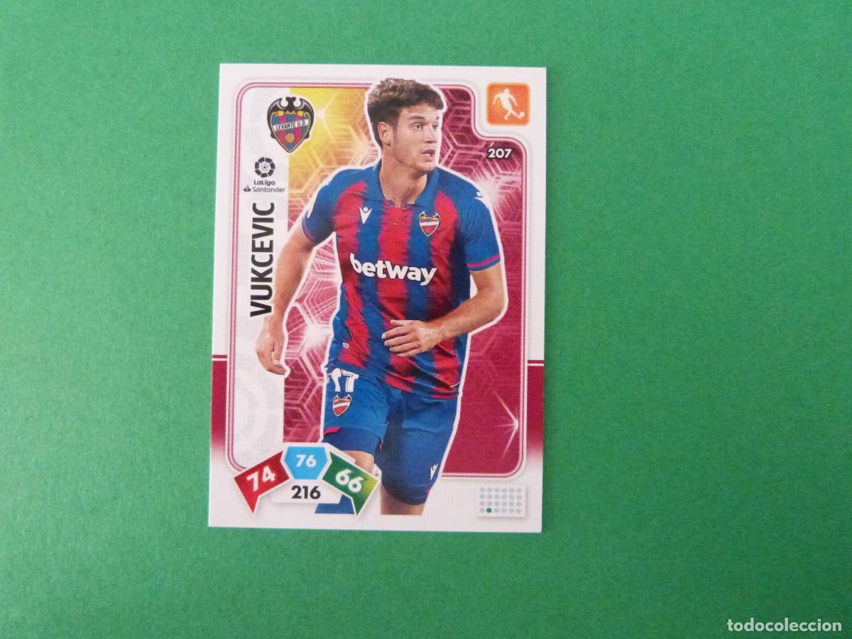 Fu&szlig;ball-Sticker: TRADING CARD FUTBOL VUKCEVIC LEVANTE U.D. N&ordm; 207 LIGA ADRENALYN XL 2019-2020/19-20 PANINI