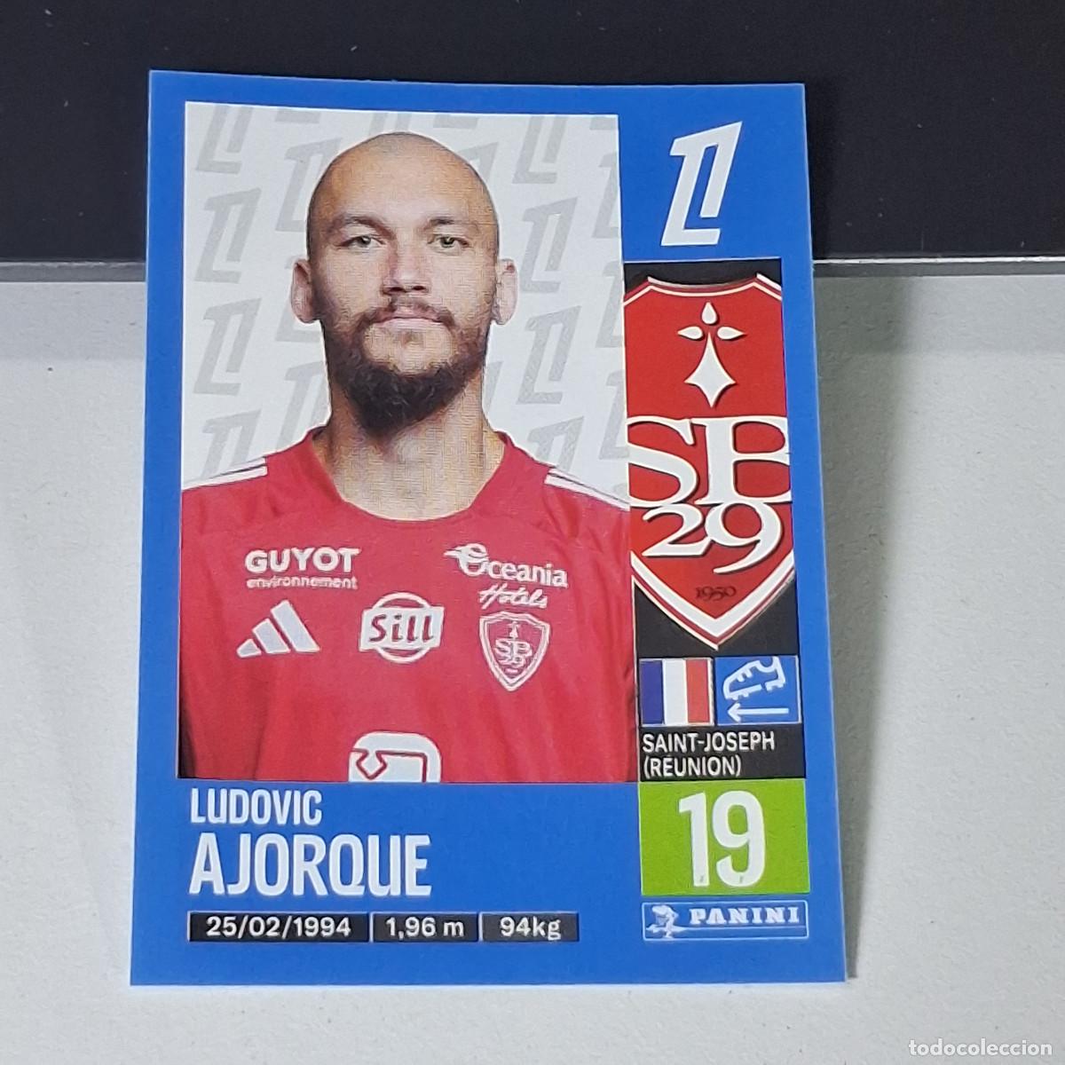 Fu&szlig;ball-Sticker: B42 87 LUDOVIC AJORQUE STADE BRESTOIS CROMO PANINI LIGUE 1 FOOT 24-25 LIGA FRANCIA 2024-2025