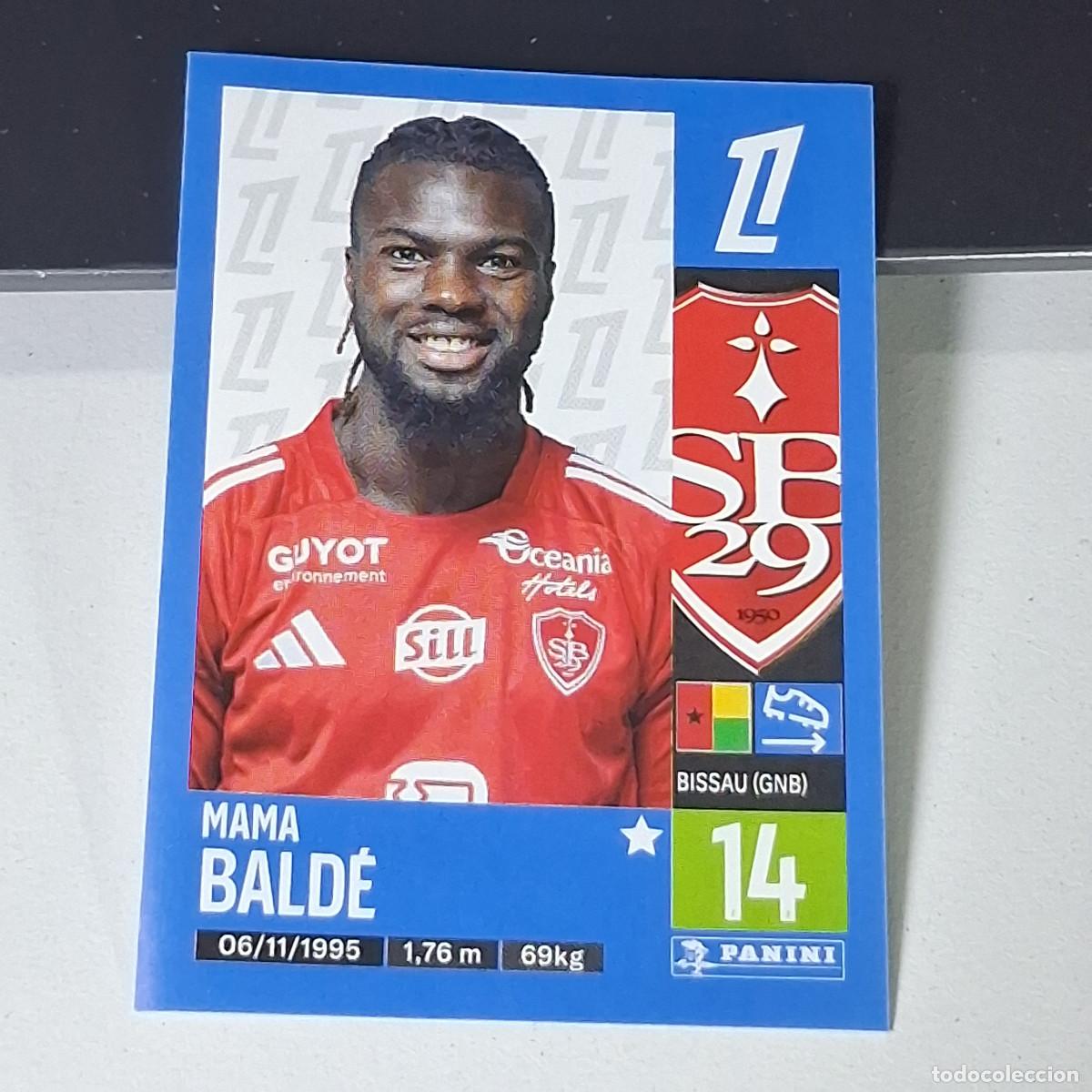 Fu&szlig;ball-Sticker: B42 88 MAMA BALDE STADE BRESTOIS CROMO PANINI LIGUE 1 FOOT 24-25 LIGA FRANCIA 2024-2025