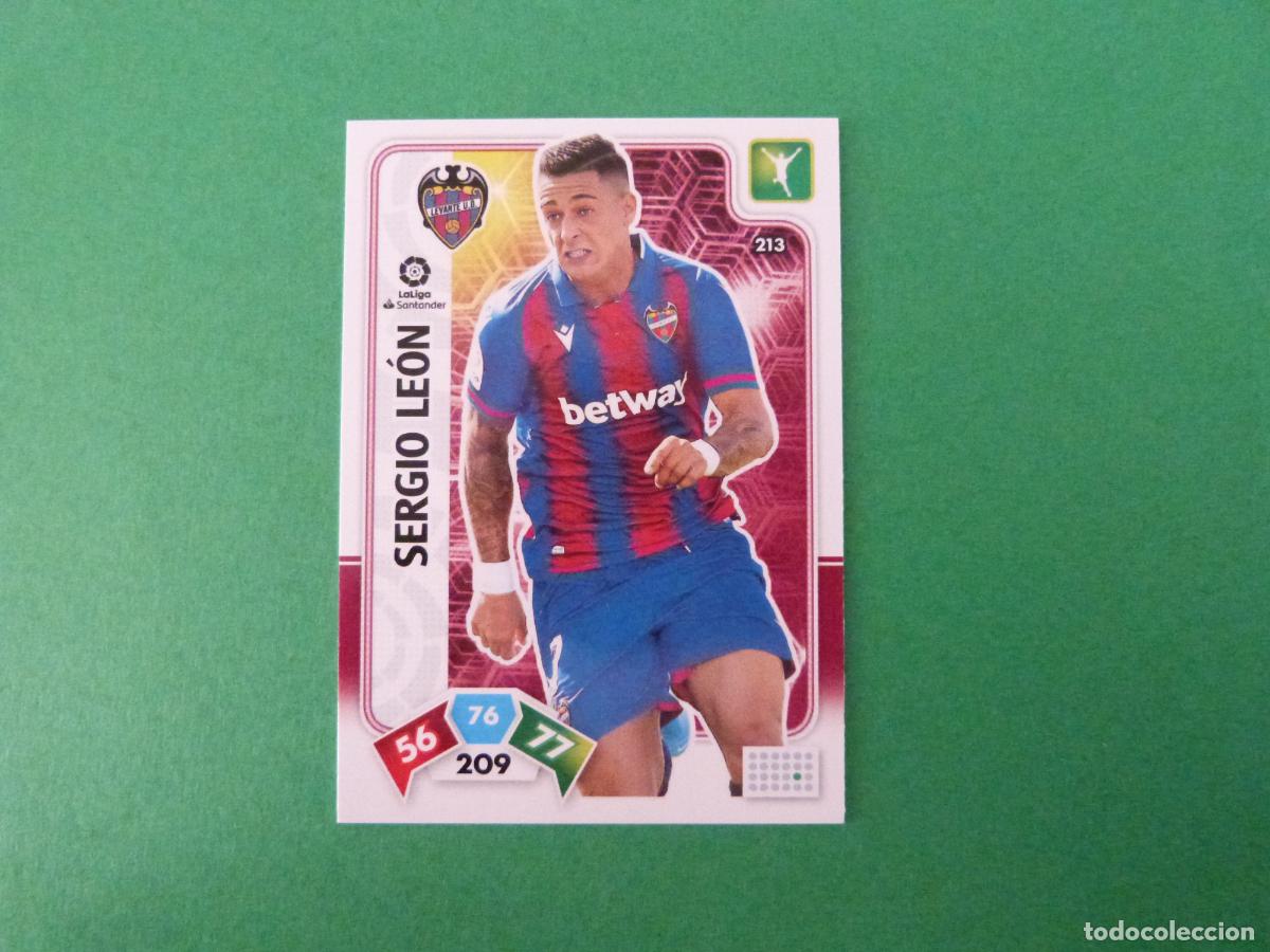 Fu&szlig;ball-Sticker: TRADING CARD FUTBOL SERGIO LEON LEVANTE U.D. N&ordm; 213 LIGA ADRENALYN XL 2019-2020/19-20 PANINI