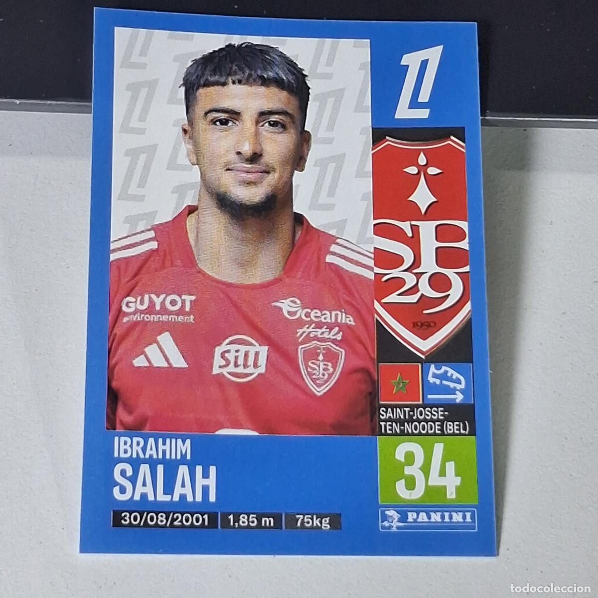 Fu&szlig;ball-Sticker: B42 90 IBRAHIM SALAH STADE BRESTOIS CROMO PANINI LIGUE 1 FOOT 24-25 LIGA FRANCIA 2024-2025
