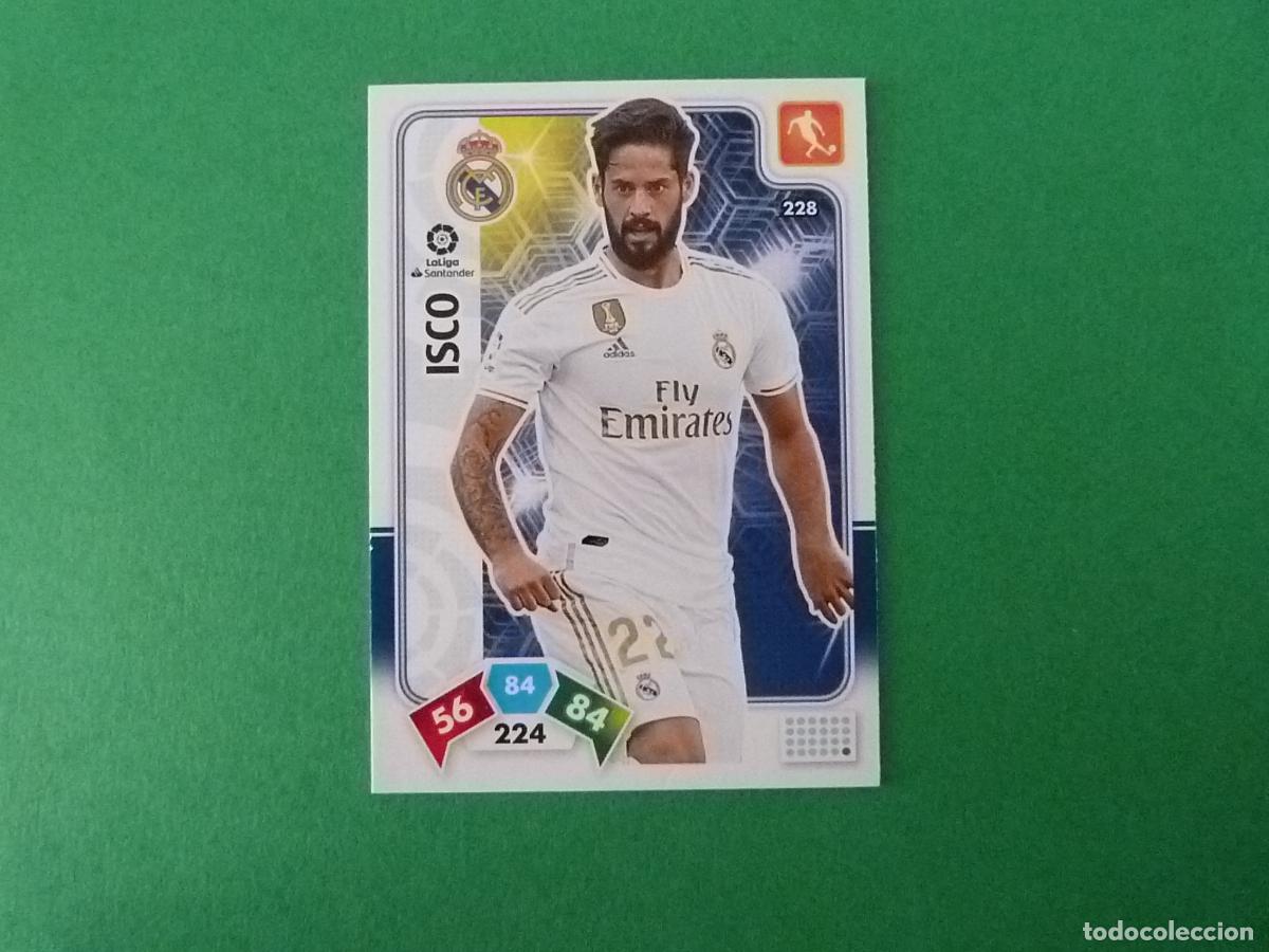 Cromos de f&uacute;tbol: TRADING CARD FUTBOL ISCO REAL MADRID C.F. N&ordm; 228 LIGA ADRENALYN XL 2019-2020/19-20 PANINI