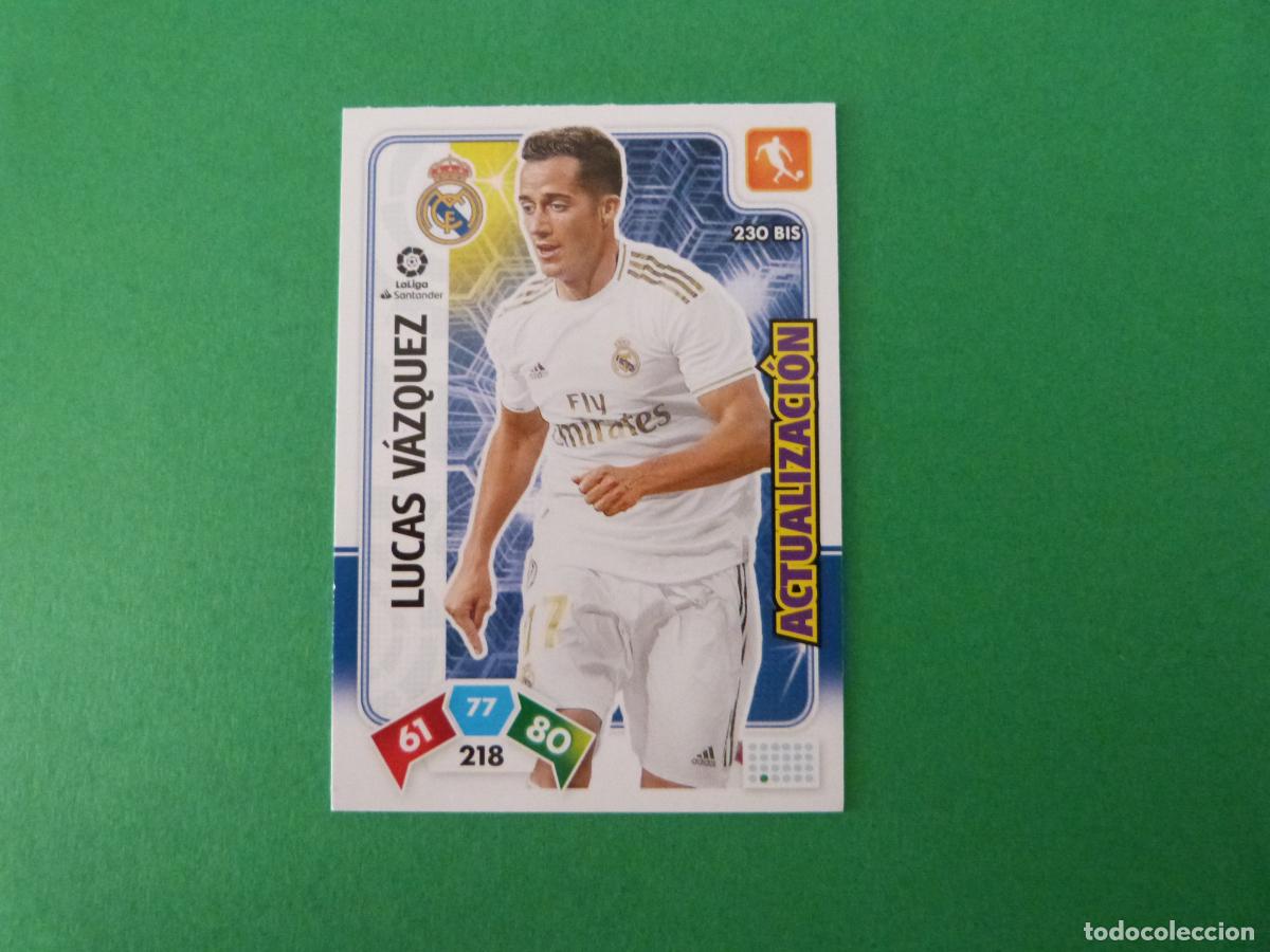 Cromos de f&uacute;tbol: TRADING CARD FUTBOL LUCAS VAZQUEZ REAL MADRID CF N&ordm; 230 BIS LIGA ADRENALYN XL 2019-2020/19-20 PANINI