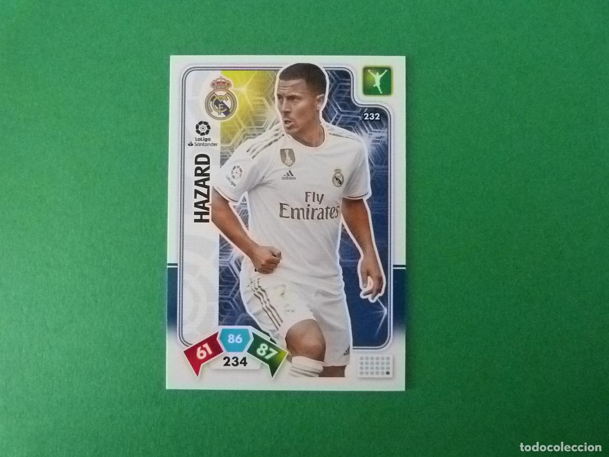 Cromos de f&uacute;tbol: TRADING CARD FUTBOL HAZARD REAL MADRID C.F. N&ordm; 232 LIGA ADRENALYN XL 2019-2020/19-20 PANINI