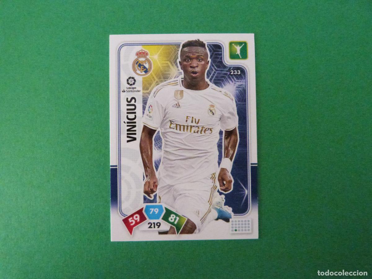 Cromos de f&uacute;tbol: TRADING CARD FUTBOL VINICIUS REAL MADRID C.F. N&ordm; 233 LIGA ADRENALYN XL 2019-2020/19-20 PANINI