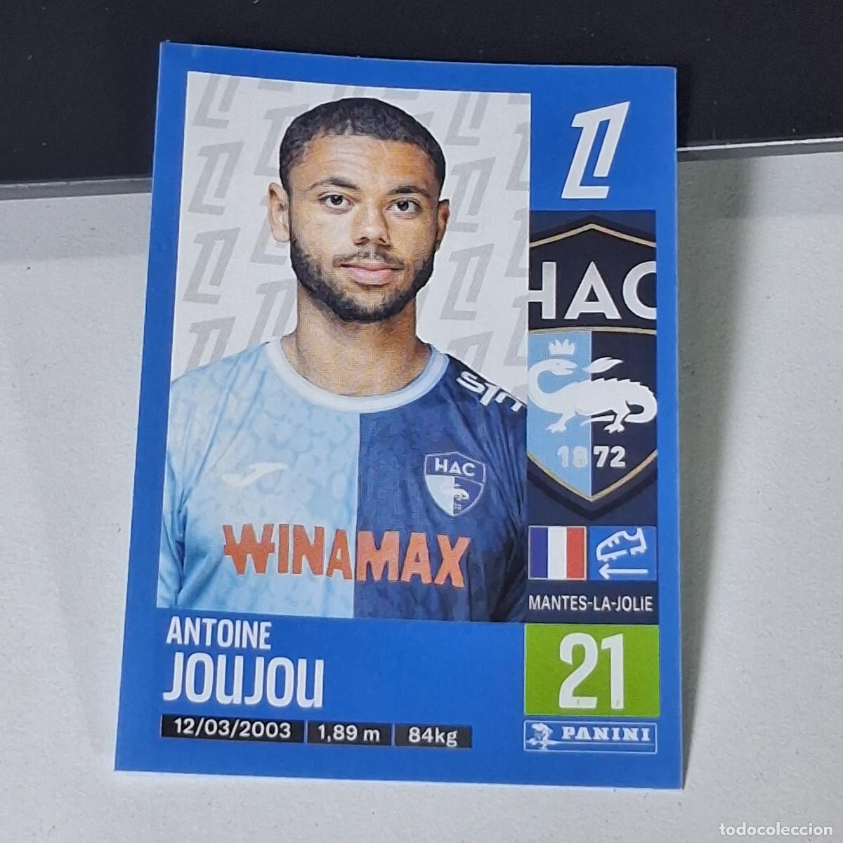 Cromos de f&uacute;tbol: B42 122 ANTOINE JOUJOU LE HAVRE CROMO PANINI LIGUE 1 FOOT 24-25 LIGA FRANCIA 2024-2025