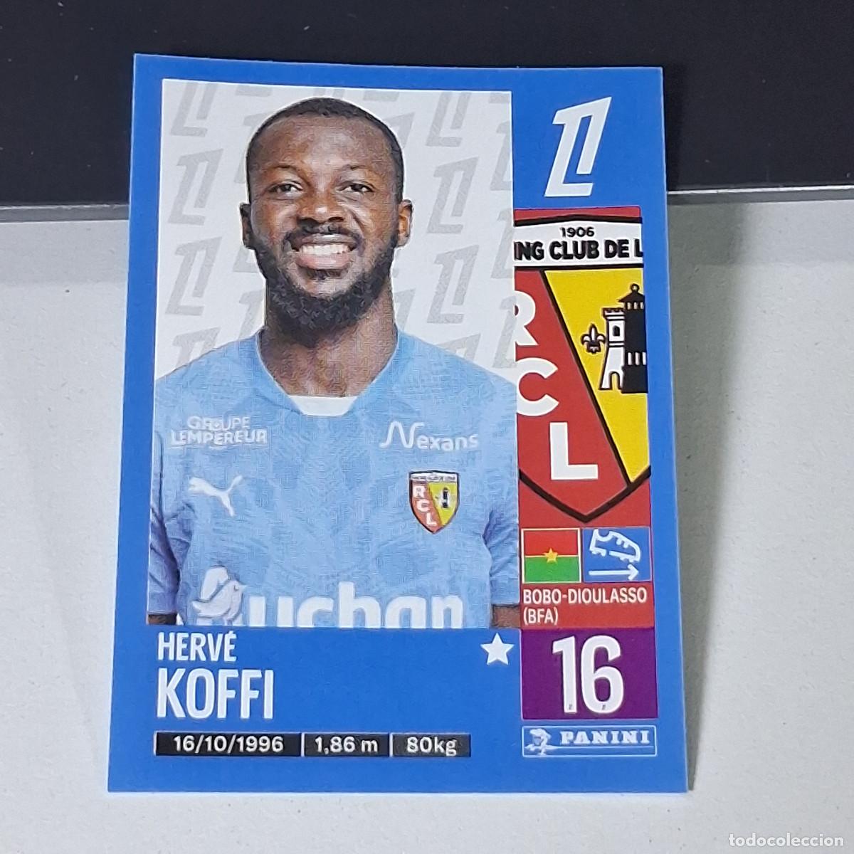 Cromos de f&uacute;tbol: B42 126 HERVE KOFFI LENS CROMO PANINI LIGUE 1 FOOT 24-25 LIGA FRANCIA 2024-2025