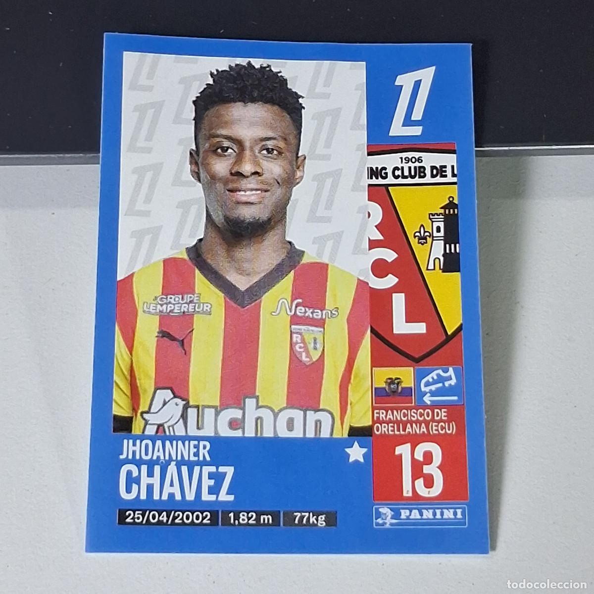 Cromos de f&uacute;tbol: B42 129 JHOANNER CHAVEZ LENS CROMO PANINI LIGUE 1 FOOT 24-25 LIGA FRANCIA 2024-2025