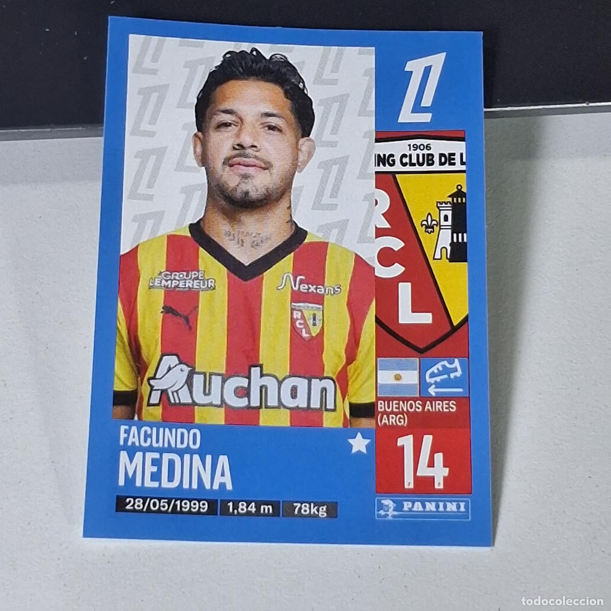 Cromos de f&uacute;tbol: B42 134 FACUNDO MEDINA LENS CROMO PANINI LIGUE 1 FOOT 24-25 LIGA FRANCIA 2024-2025