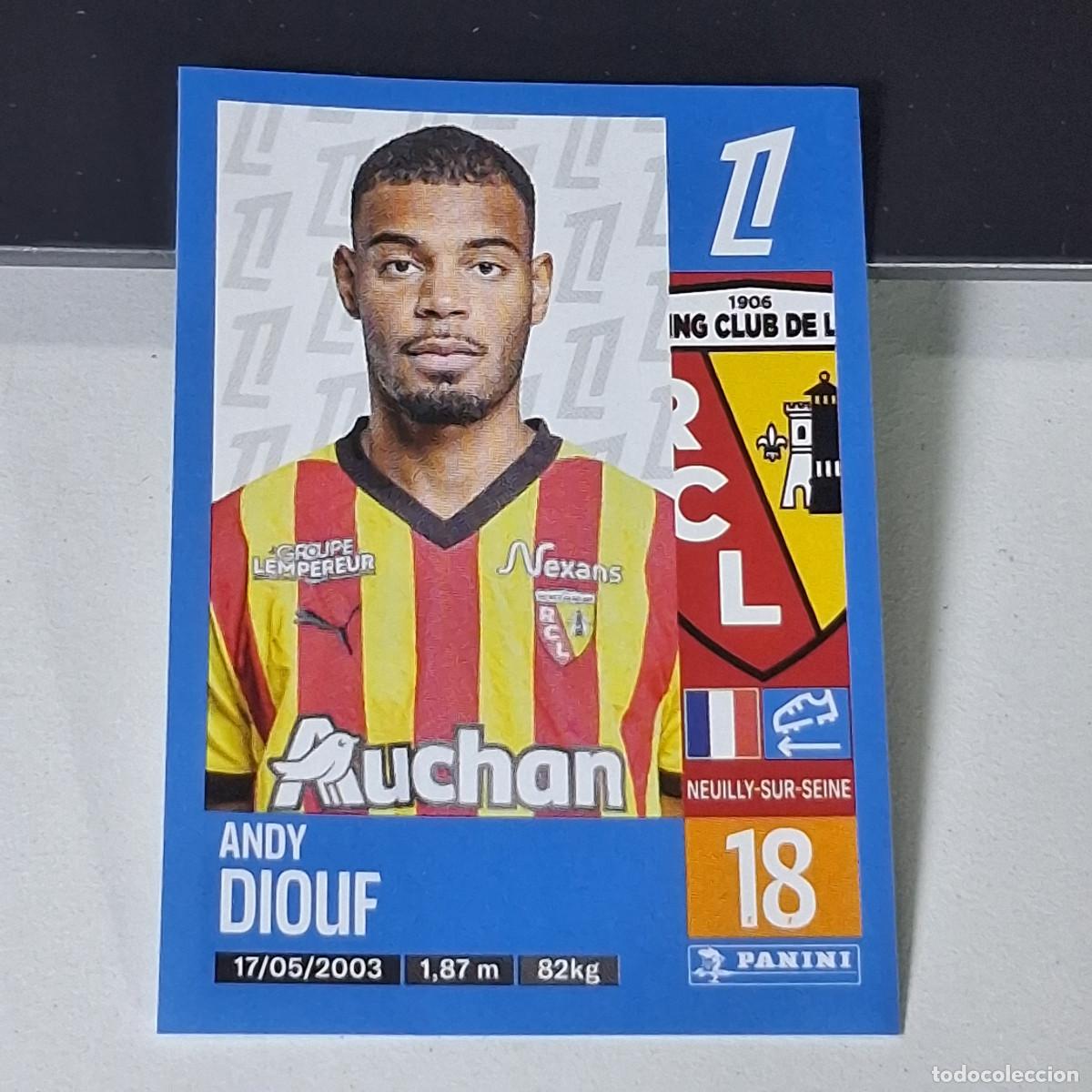 Cromos de f&uacute;tbol: B42 136 ANDY DIOUF LENS CROMO PANINI LIGUE 1 FOOT 24-25 LIGA FRANCIA 2024-2025