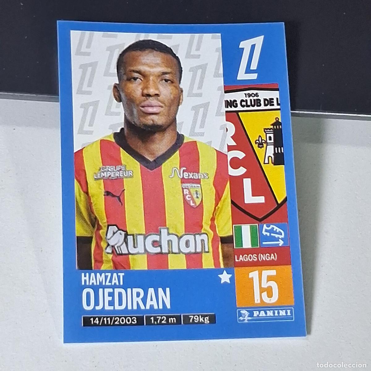 Cromos de f&uacute;tbol: B42 141 HAMZAT OJEDIRAN LENS CROMO PANINI LIGUE 1 FOOT 24-25 LIGA FRANCIA 2024-2025
