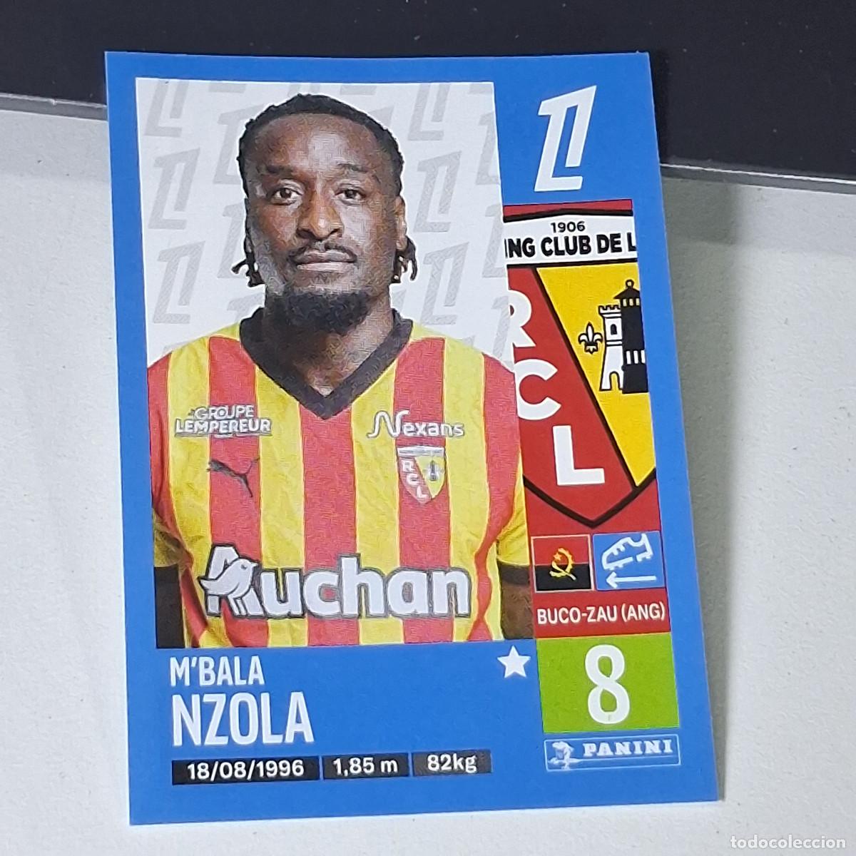 Cromos de f&uacute;tbol: B42 145 M'BALA NZOLA LENS CROMO PANINI LIGUE 1 FOOT 24-25 LIGA FRANCIA 2024-2025