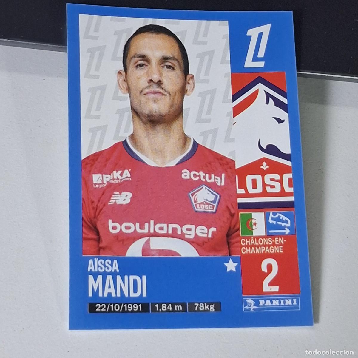 Cromos de f&uacute;tbol: B42 162 AISSA MANDI LOSC LILLE CROMO PANINI LIGUE 1 FOOT 24-25 LIGA FRANCIA 2024-2025