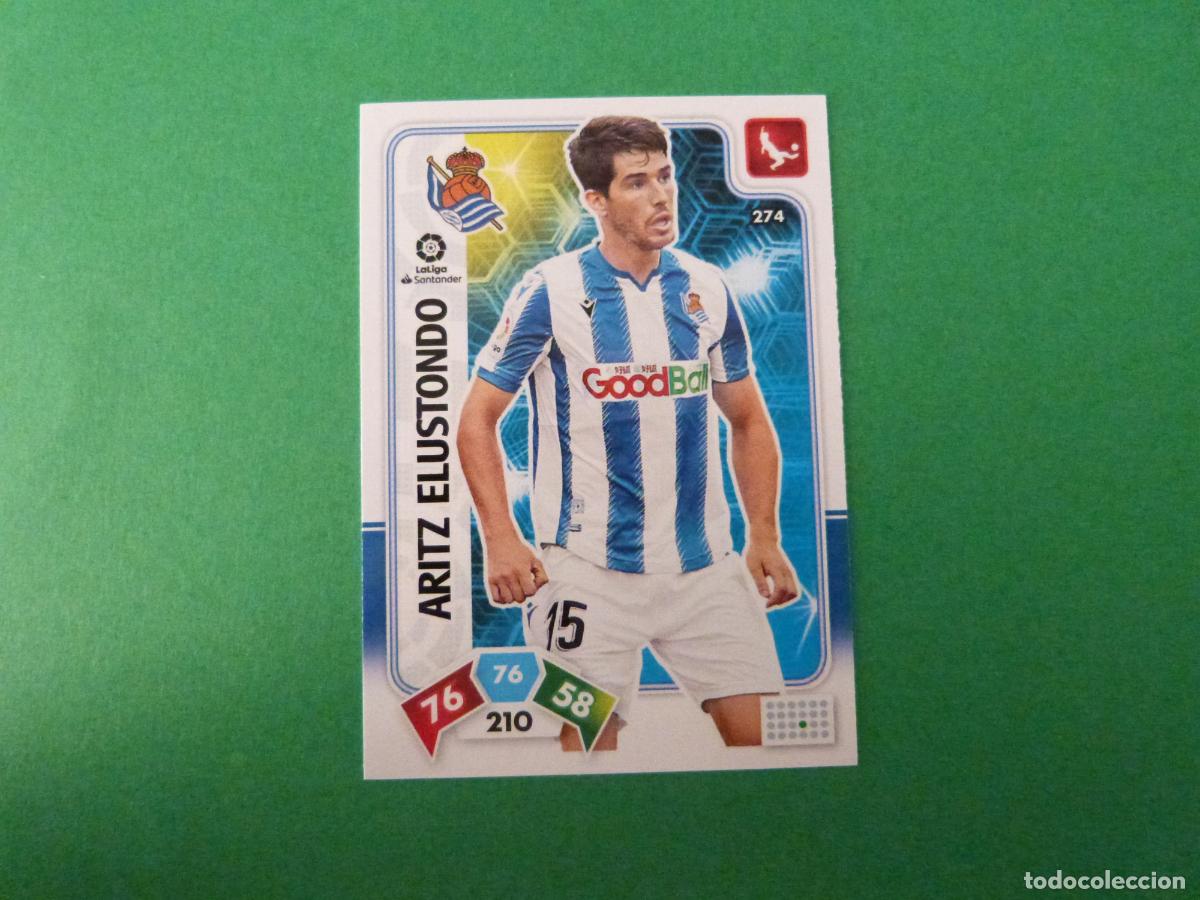 Cromos de f&uacute;tbol: TRADING CARD FUTBOL ARITZ ELUSTONDO REAL SOCIEDAD N&ordm; 274 LIGA ADRENALYN XL 2019-2020/19-20 PANINI