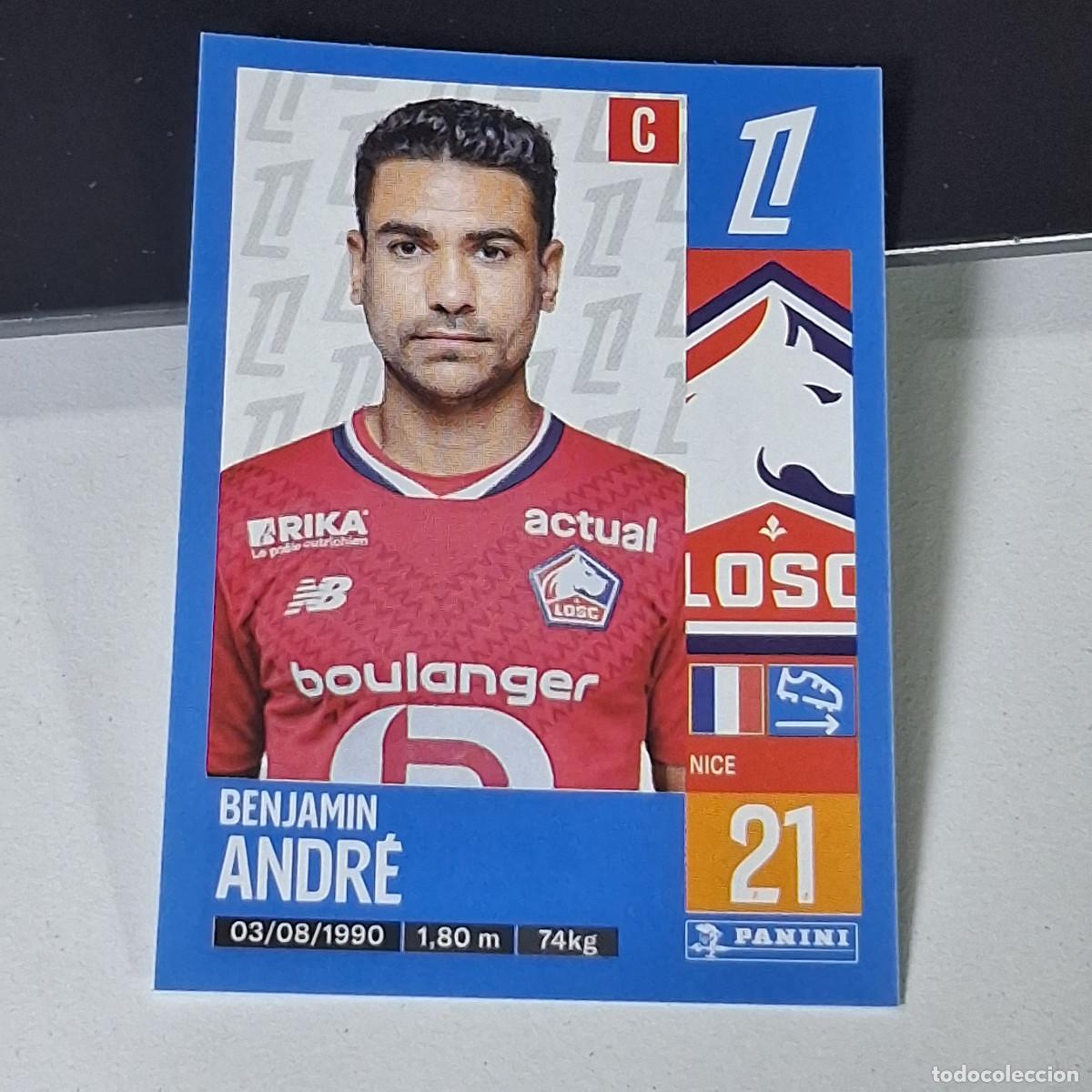 Cromos de f&uacute;tbol: B42 166 BENJAMIN ANDRE LOSC LILLE CROMO PANINI LIGUE 1 FOOT 24-25 LIGA FRANCIA 2024-2025