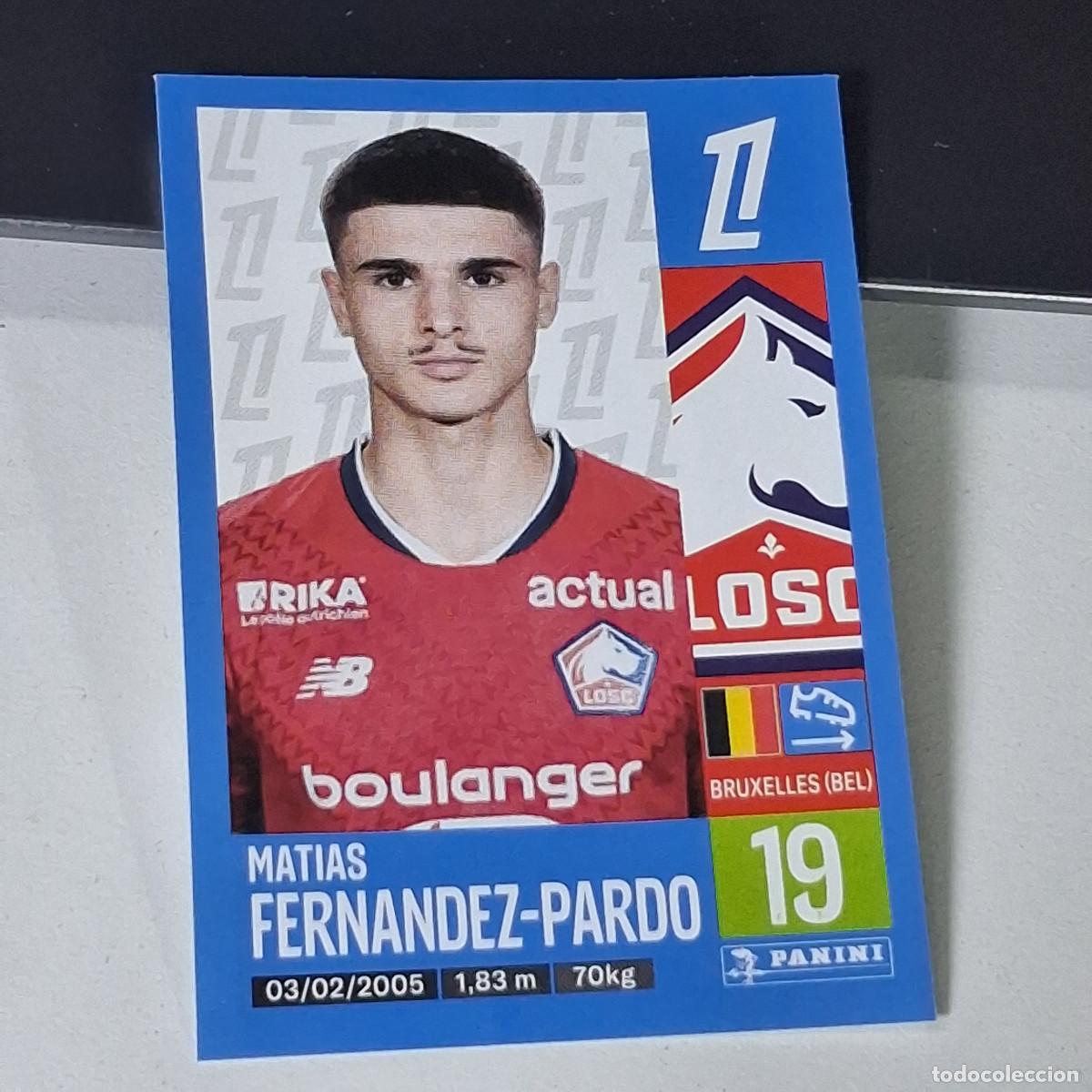 Cromos de f&uacute;tbol: B42 176 MATIAS FERNANDEZ-PARDO LOSC LILLE CROMO PANINI LIGUE 1 FOOT 24-25 LIGA FRANCIA 2024-2025
