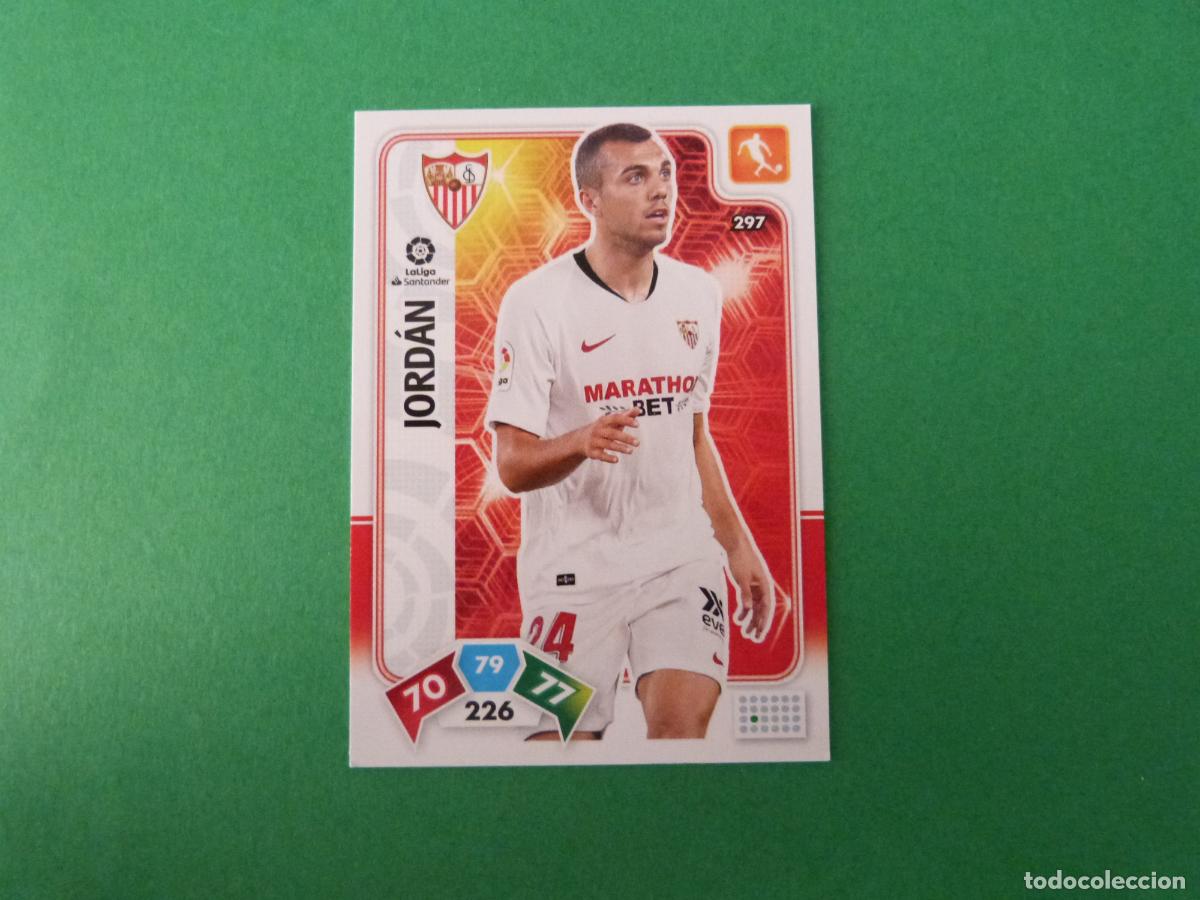Cromos de f&uacute;tbol: TRADING CARD FUTBOL JORDAN SEVILLA F.C. N&ordm; 297 LIGA ADRENALYN XL 2019-2020/19-20 PANINI