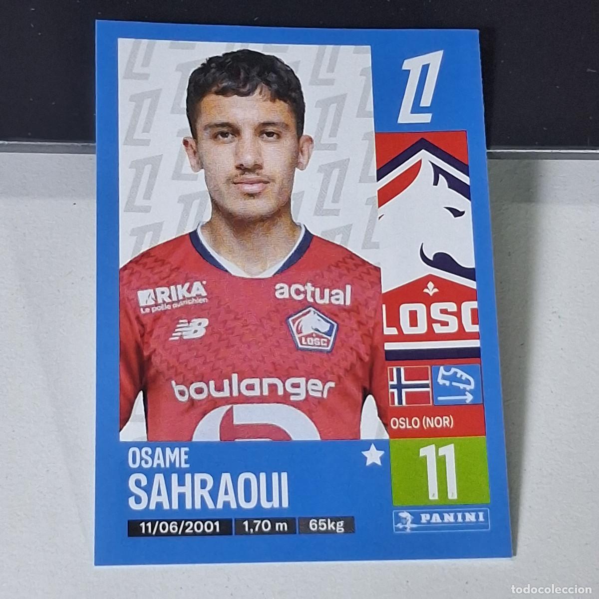 Cromos de f&uacute;tbol: B42 177 OSAME SAHRAOUI LOSC LILLE CROMO PANINI LIGUE 1 FOOT 24-25 LIGA FRANCIA 2024-2025