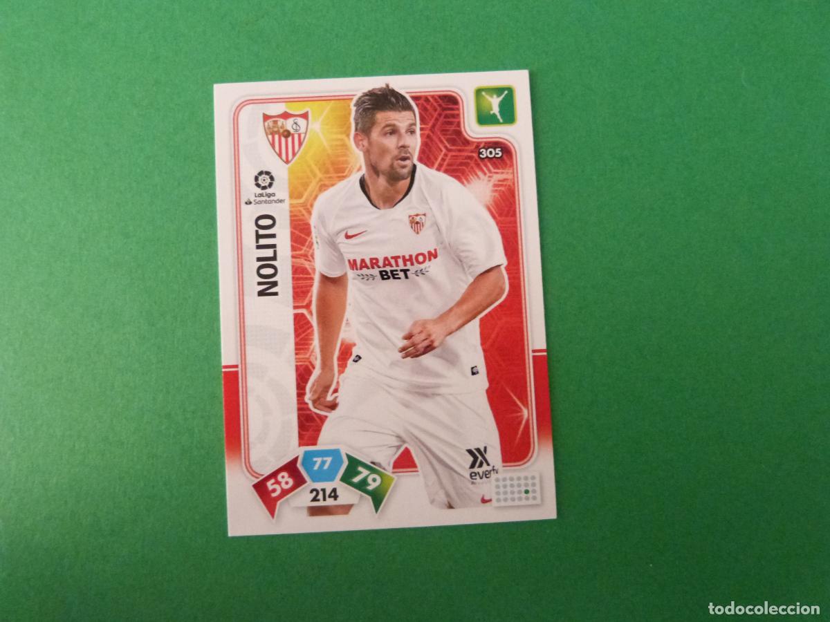 Cromos de f&uacute;tbol: TRADING CARD FUTBOL NOLITO SEVILLA F.C. N&ordm; 305 LIGA ADRENALYN XL 2019-2020/19-20 PANINI