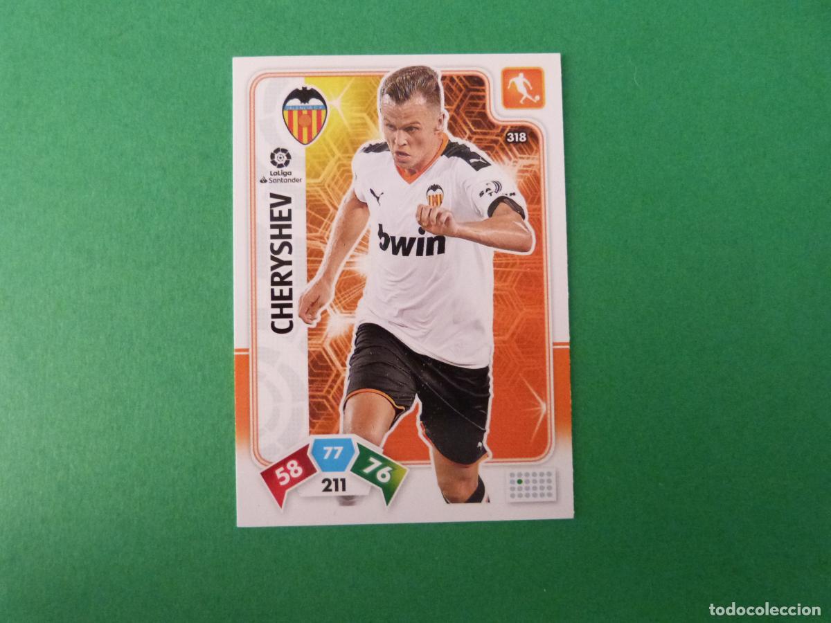 Cromos de f&uacute;tbol: TRADING CARD FUTBOL CHERYSHEV VALENCIA C.F. N&ordm; 318 LIGA ADRENALYN XL 2019-2020/19-20 PANINI