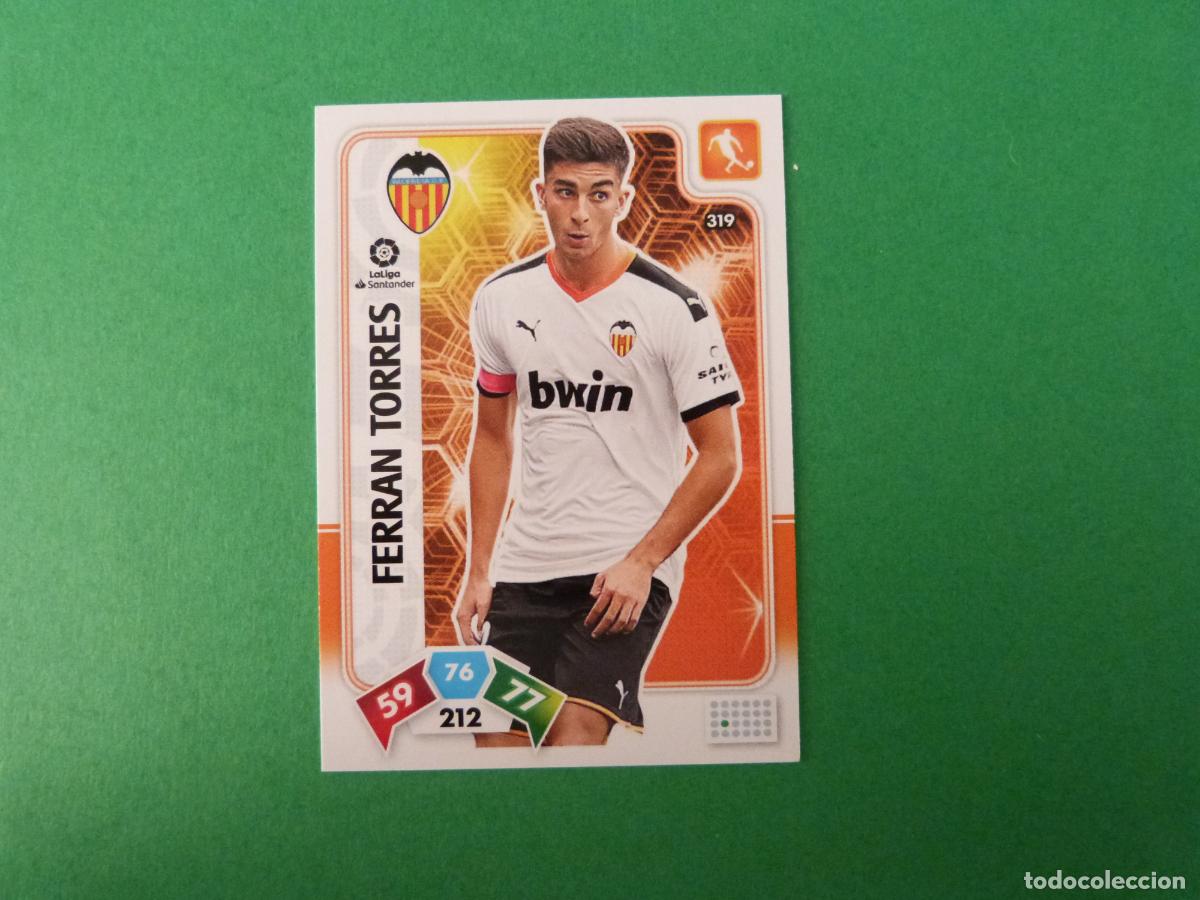 Cromos de f&uacute;tbol: TRADING CARD FUTBOL FERRAN TORRES VALENCIA C.F. N&ordm; 319 LIGA ADRENALYN XL 2019-2020/19-20 PANINI