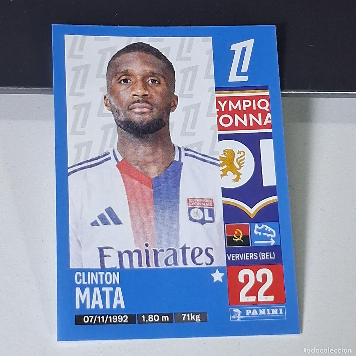 Cromos de f&uacute;tbol: B42 186 CLINTON MATA OLYMPIQUE LYON CROMO PANINI LIGUE 1 FOOT 24-25 LIGA FRANCIA 2024-2025