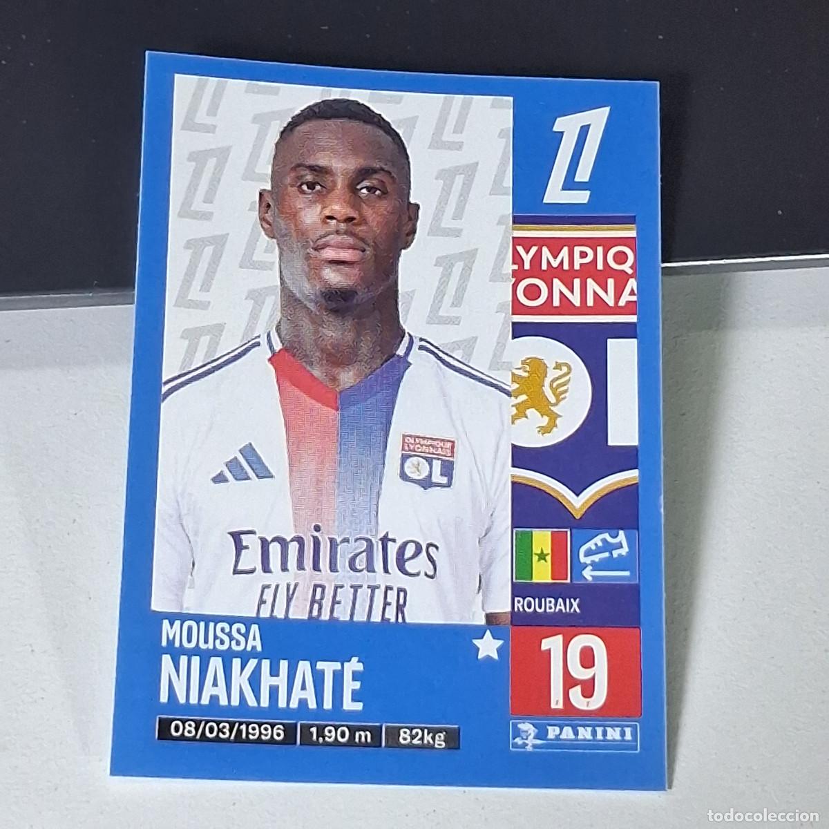 Cromos de f&uacute;tbol: B42 187 MOUSSA NIAKHATE OLYMPIQUE LYON CROMO PANINI LIGUE 1 FOOT 24-25 LIGA FRANCIA 2024-2025