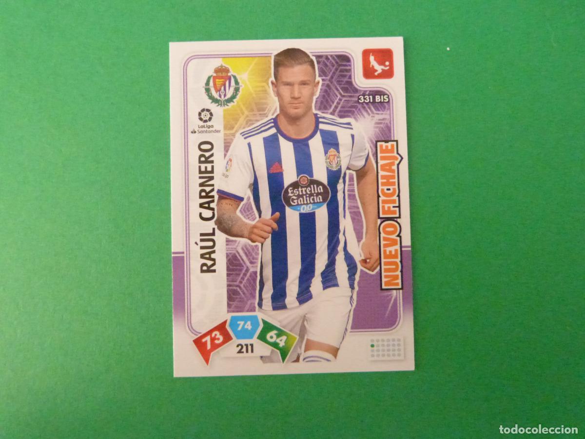 Fu&szlig;ball-Sticker: TRADING CARD FUTBOL RAUL CARNERO REAL VALLADOLID N&ordm; 331 BIS LIGA ADRENALYN XL 2019-2020/19-20 PANINI