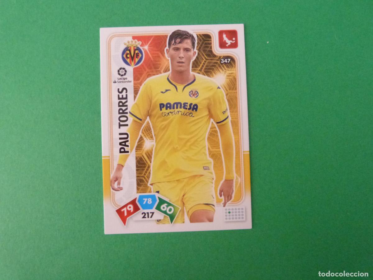 Cromos de f&uacute;tbol: TRADING CARD FUTBOL PAU TORRES VILLARREAL C.F. N&ordm; 347 LIGA ADRENALYN XL 2019-2020/19-20 PANINI