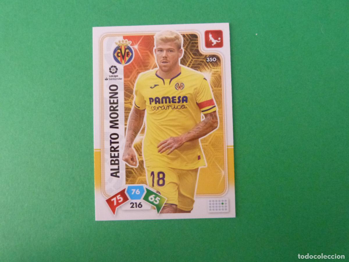 Cromos de f&uacute;tbol: TRADING CARD FUTBOL ALBERTO MORENO VILLARREAL C.F. N&ordm; 350 LIGA ADRENALYN XL 2019-2020/19-20 PANINI