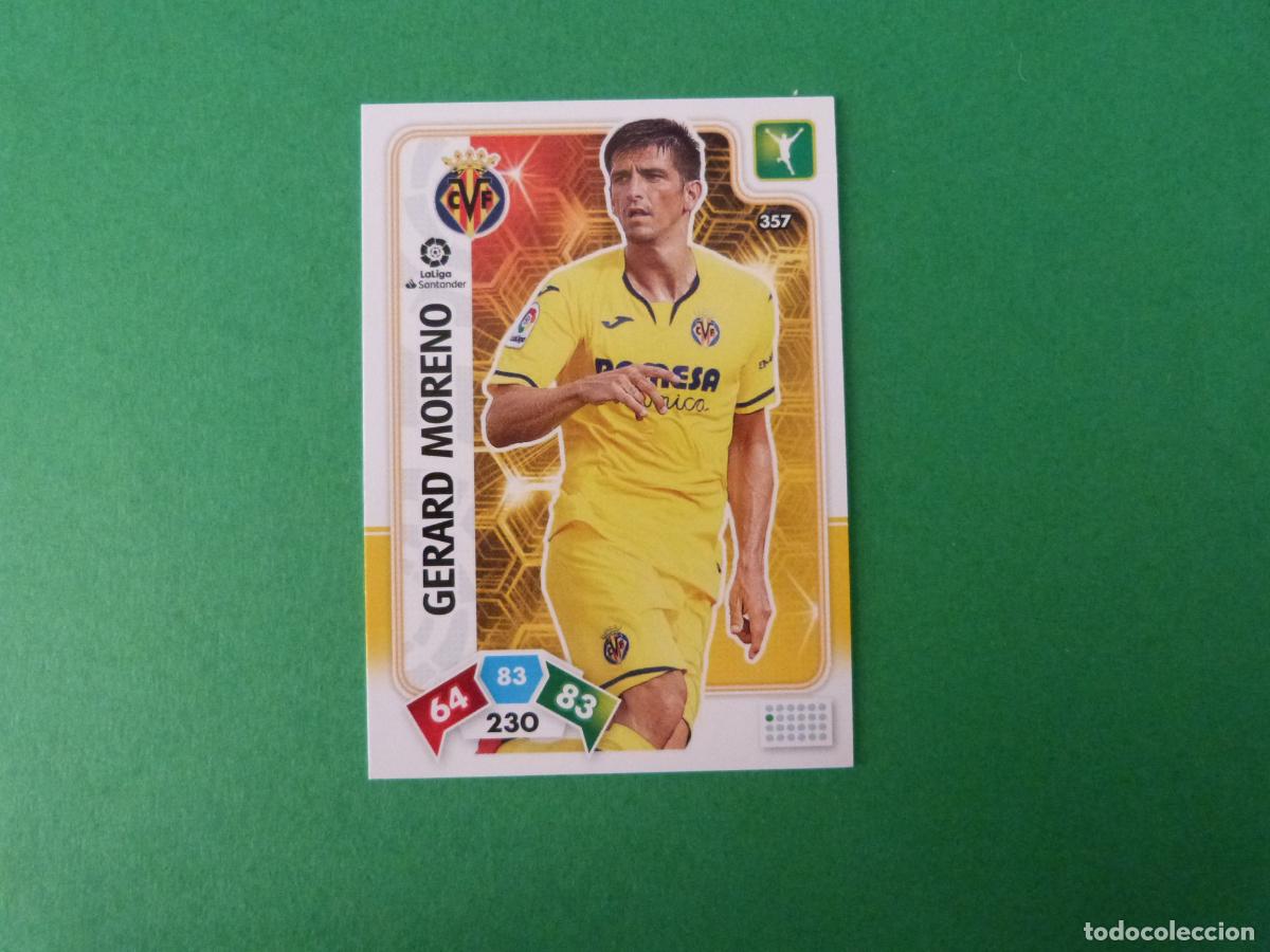 Cromos de f&uacute;tbol: TRADING CARD FUTBOL GERARD MORENO VILLARREAL C.F. N&ordm; 357 LIGA ADRENALYN XL 2019-2020/19-20 PANINI