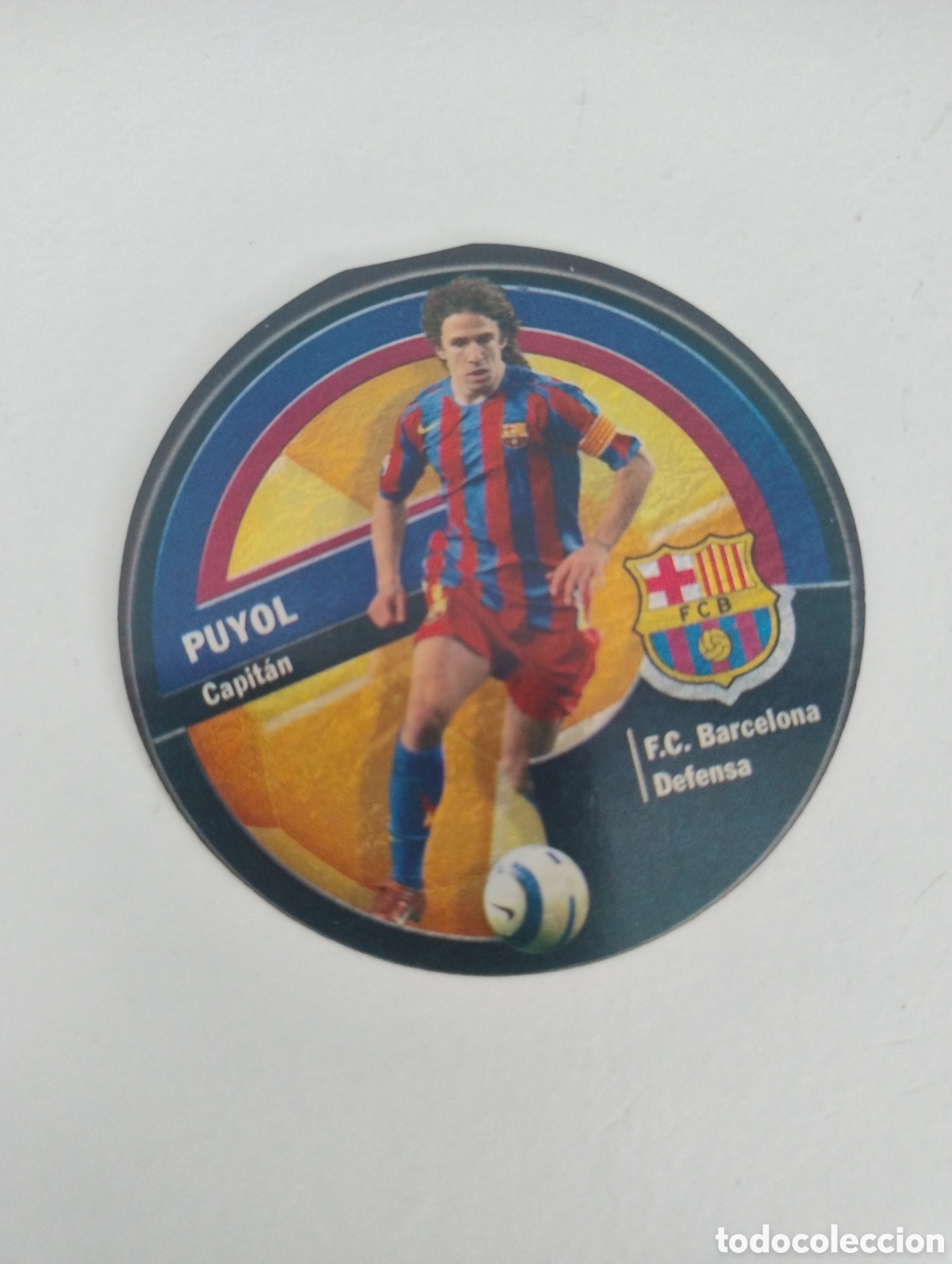 Cromos de f&uacute;tbol: 26 - Puyol - Barcelona - Mundicromo Danet Liga 2006 - 2007 Circle Card